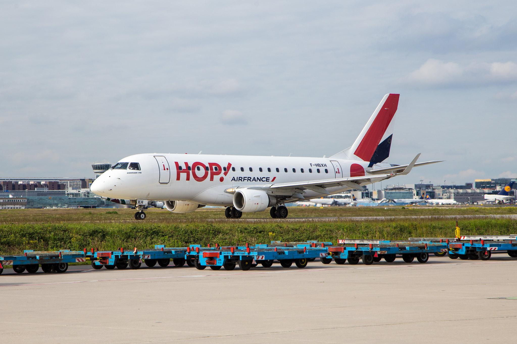 Frankfurt Airport: Air France (AF / AFR) | Operator: Air France Hop |  Embraer E170STD E170 | F-HBXH | MSN 17000307