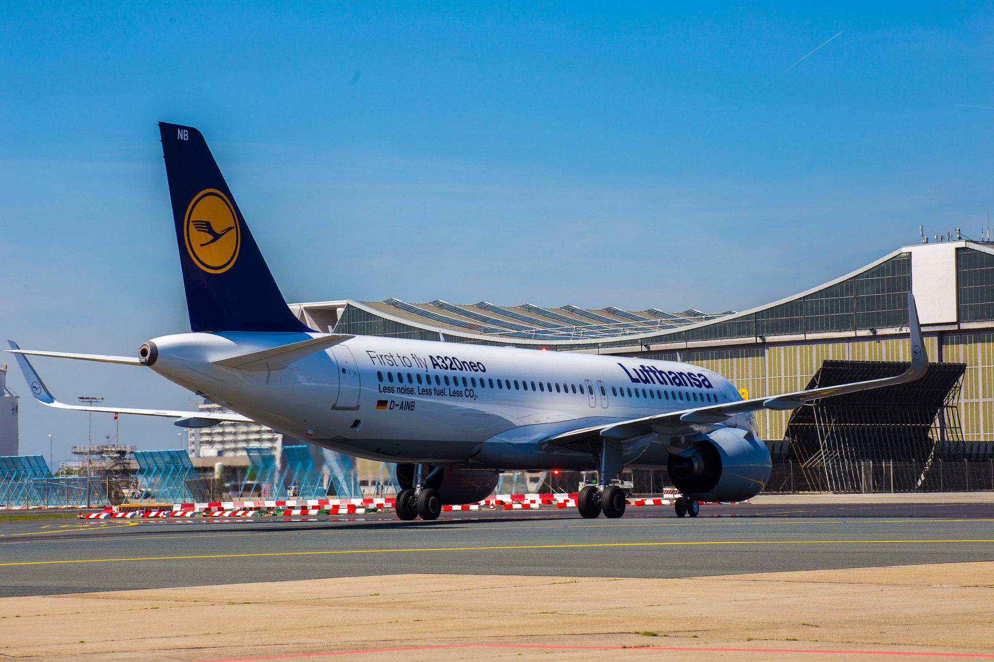 Frankfurt Airport: Lufthansa (LH / DLH) | Livery: First to fly A320neo Sticker | Airbus A320-271N A20N | D-AINB | MSN 6864