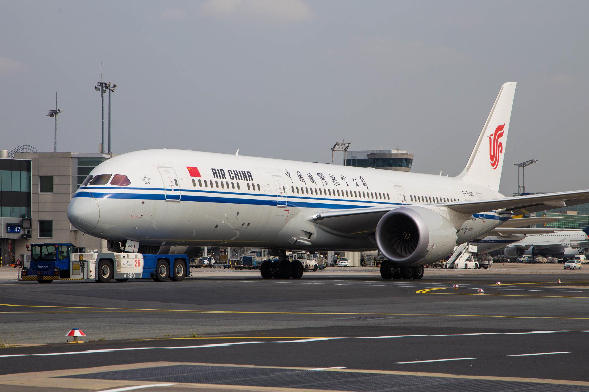 Frankfurt Airport: Air China (CA / CCA) |  Boeing 787-9 Dreamliner B789 | B-7800 | MSN 34308