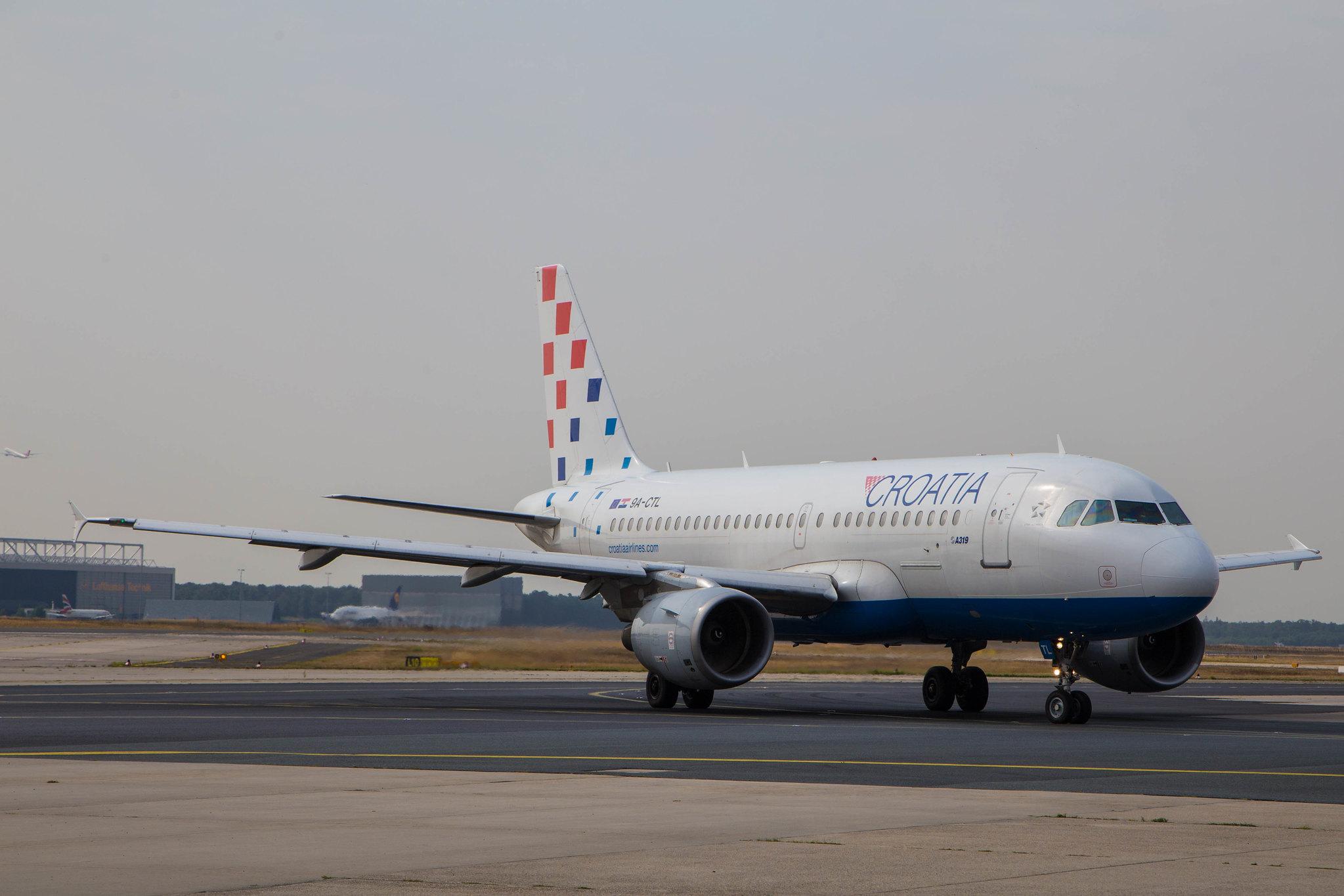 Frankfurt Airport: Croatia Airlines (OU / CTN) |  Airbus A319-112 A319 | 9A-CTL | MSN 1252