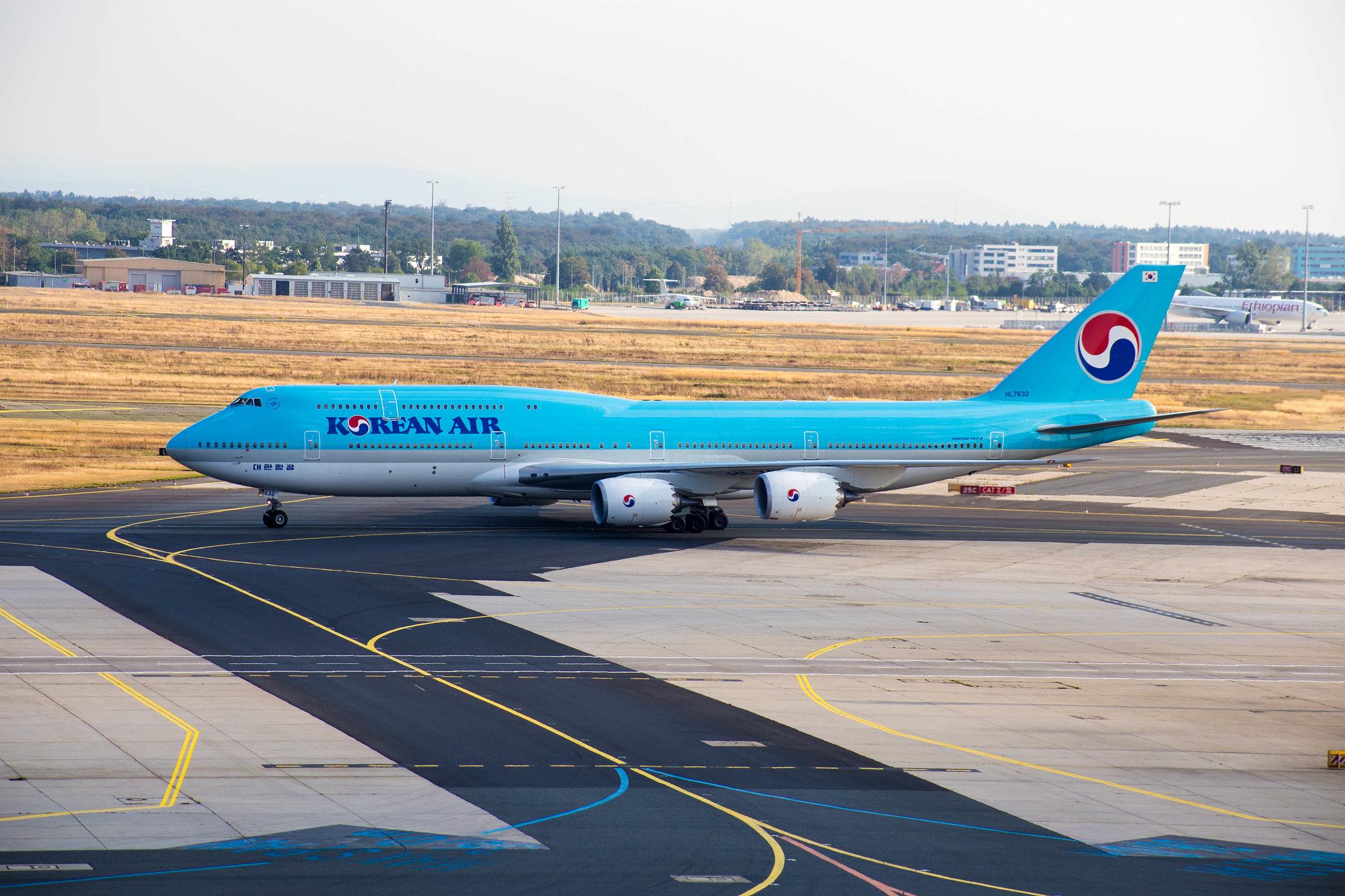 Frankfurt Airport: Korean Air (KE / KAL) |  Boeing 747-8B5 B748 | HL7632 | MSN 40907