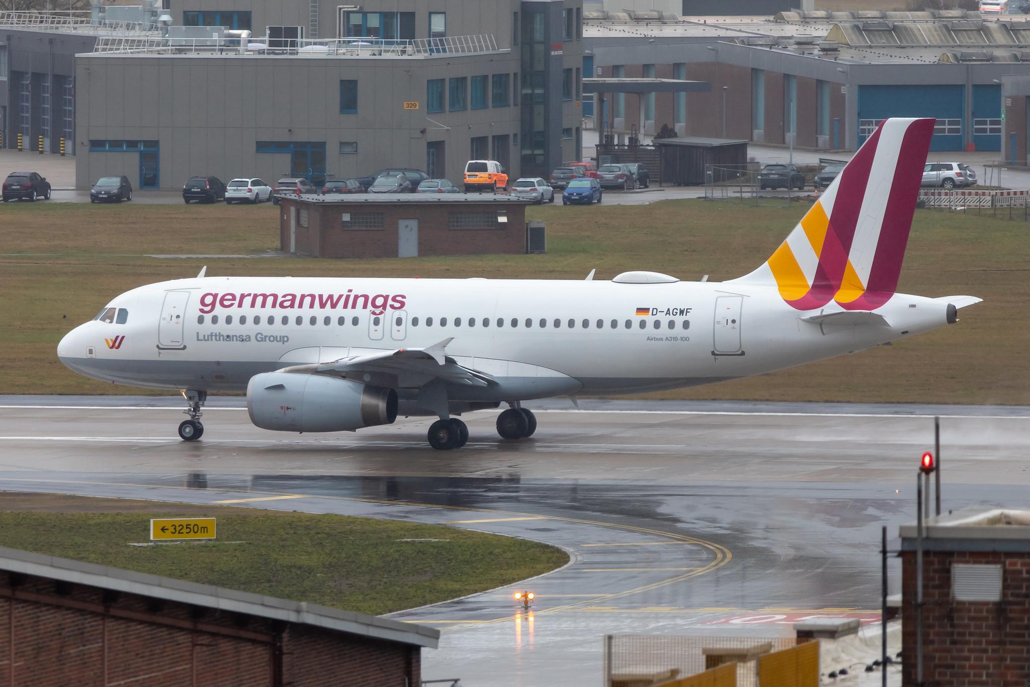 Hamburg Airport: Eurowings (EW / EWG) |  Airbus A319-132 A319 | D-AGWF | MSN 3172