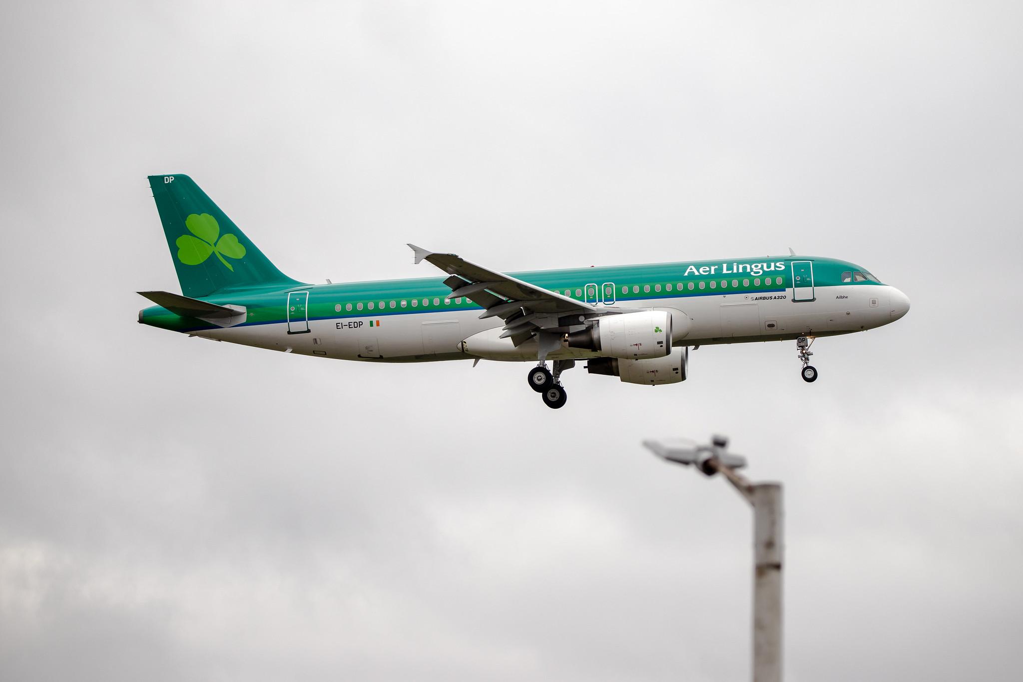 London Heathrow Airport: Aer Lingus (EI / EIN) |  Airbus A320-214 A320 | EI-EDP | MSN 3781