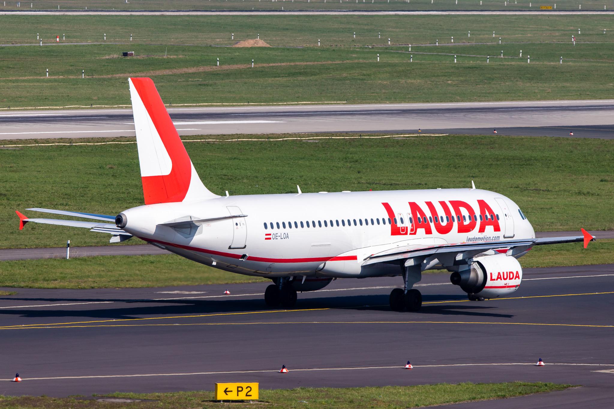 Düsseldorf Airport: Laudamotion (OE / LDM) |  Airbus A320-214 A320 | OE-LOA | MSN 3147