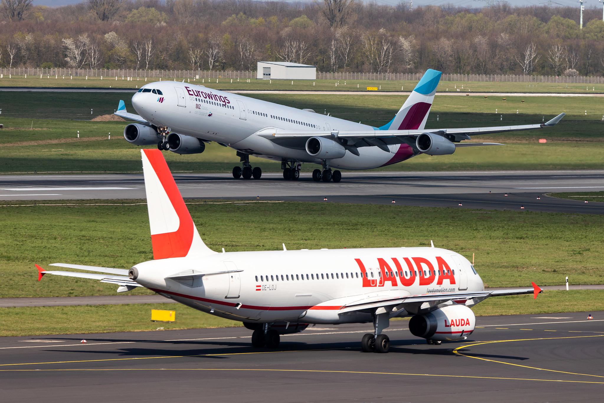Düsseldorf Airport: Laudamotion (OE / LDM) |  Airbus A320-232 A320 | OE-LOJ | MSN 2288