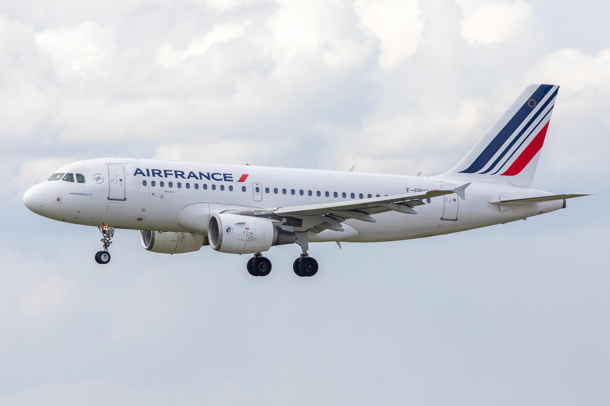 Hamburg Airport: Air France (AF / AFR) |  Airbus A319-111 A319 | F-GRHY | MSN 1616