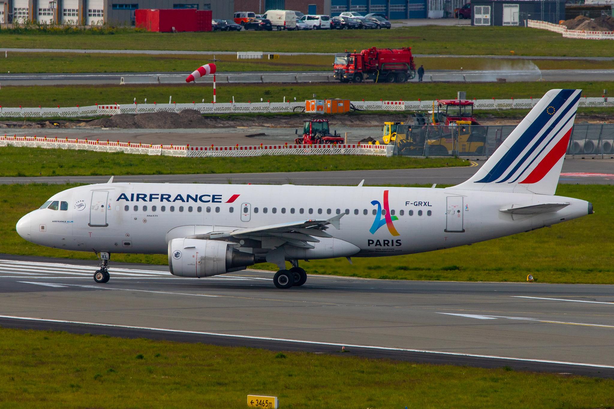Hamburg Airport: Air France (AF / AFR) |  Airbus A319-111 A319 | F-GRXJ | MSN 2456