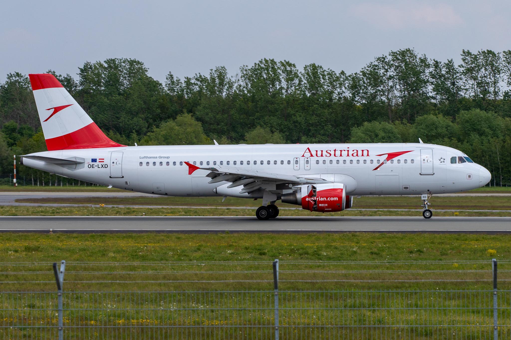 Hamburg Airport: Austrian Airlines (OS / AUA) |  Airbus A320-216 A320 | OE-LXD | MSN 3515
