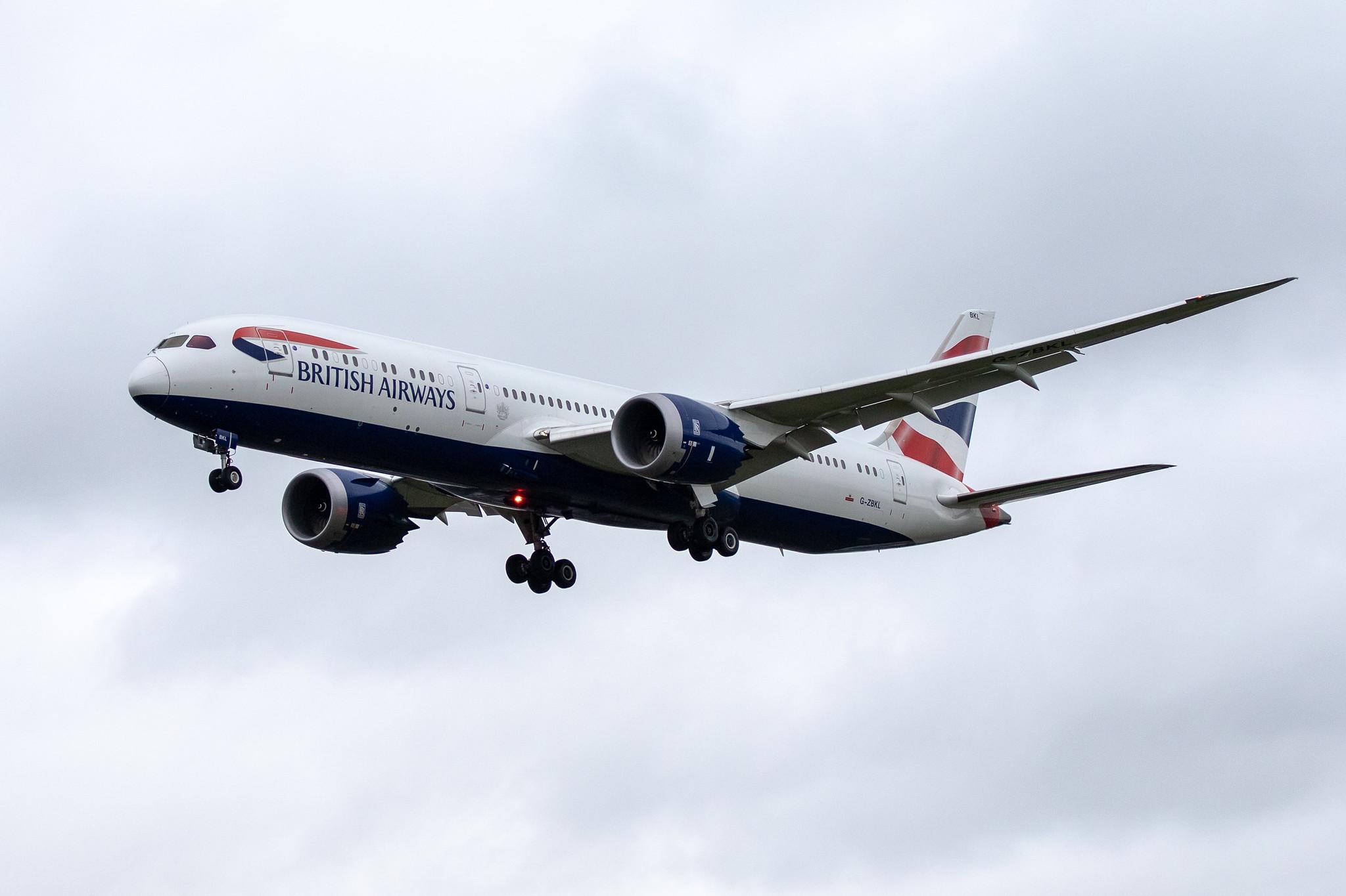 London Heathrow Airport: British Airways (BA / BAW) |  Boeing 787-9 Dreamliner B789 | G-ZBKL | MSN 38628