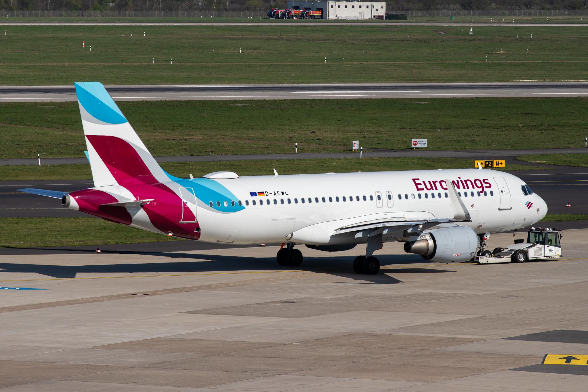 Düsseldorf Airport: Eurowings (EW / EWG) |  Airbus A320-214 A320 | D-AEWL | MSN 7263