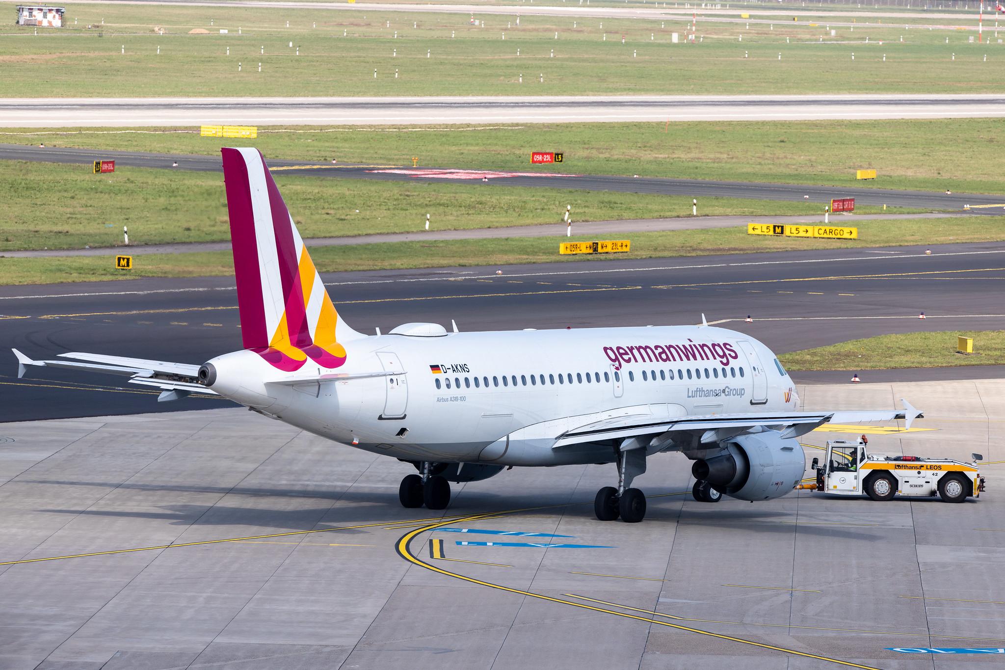 Düsseldorf Airport: Germanwings (4U / GWI) |  Airbus A319-112 A319 | D-AKNS | MSN 1277