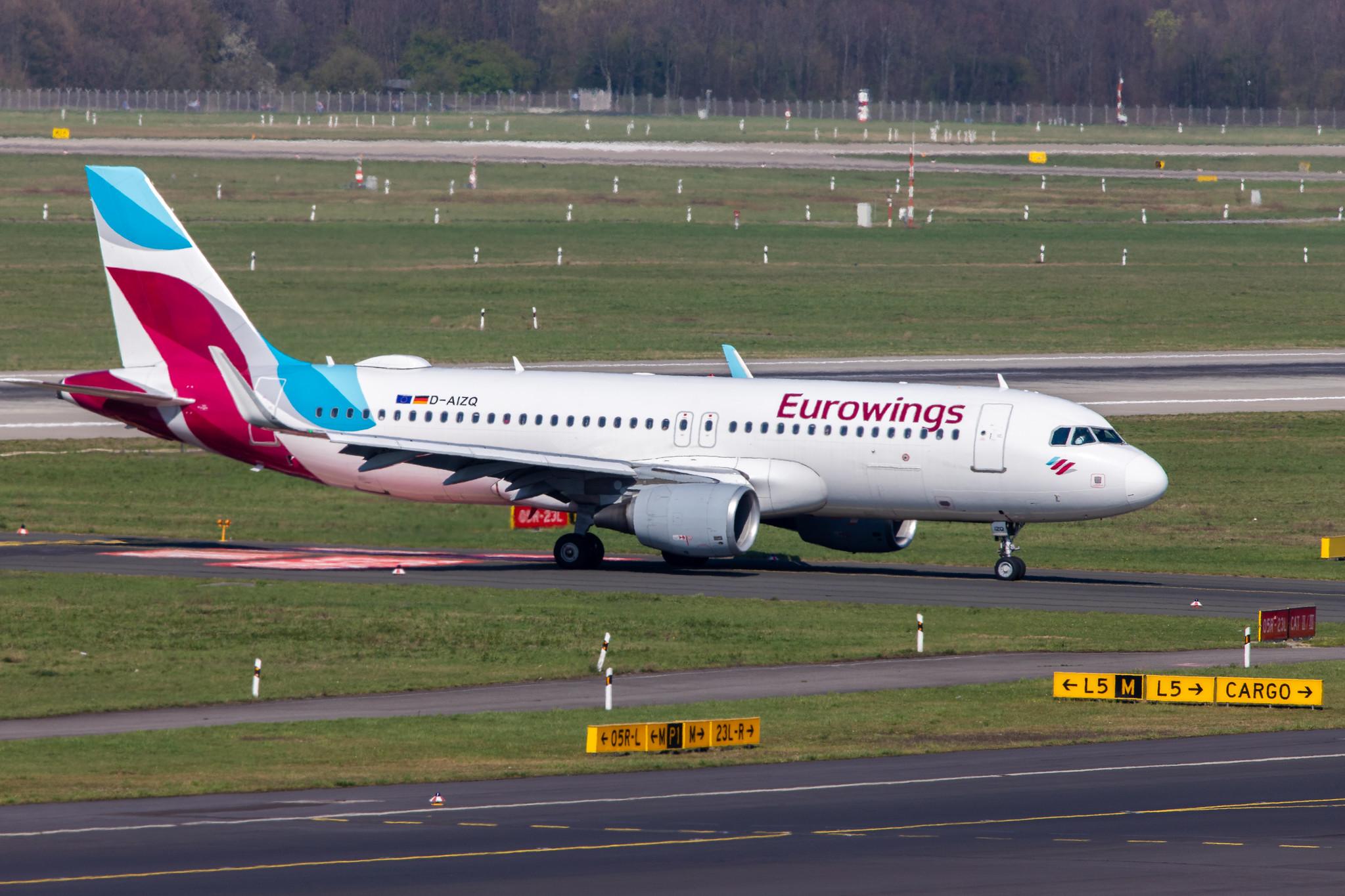 Düsseldorf Airport: Eurowings (EW / EWG) |  Airbus A320-214 A320 | D-AIZQ | MSN 5497