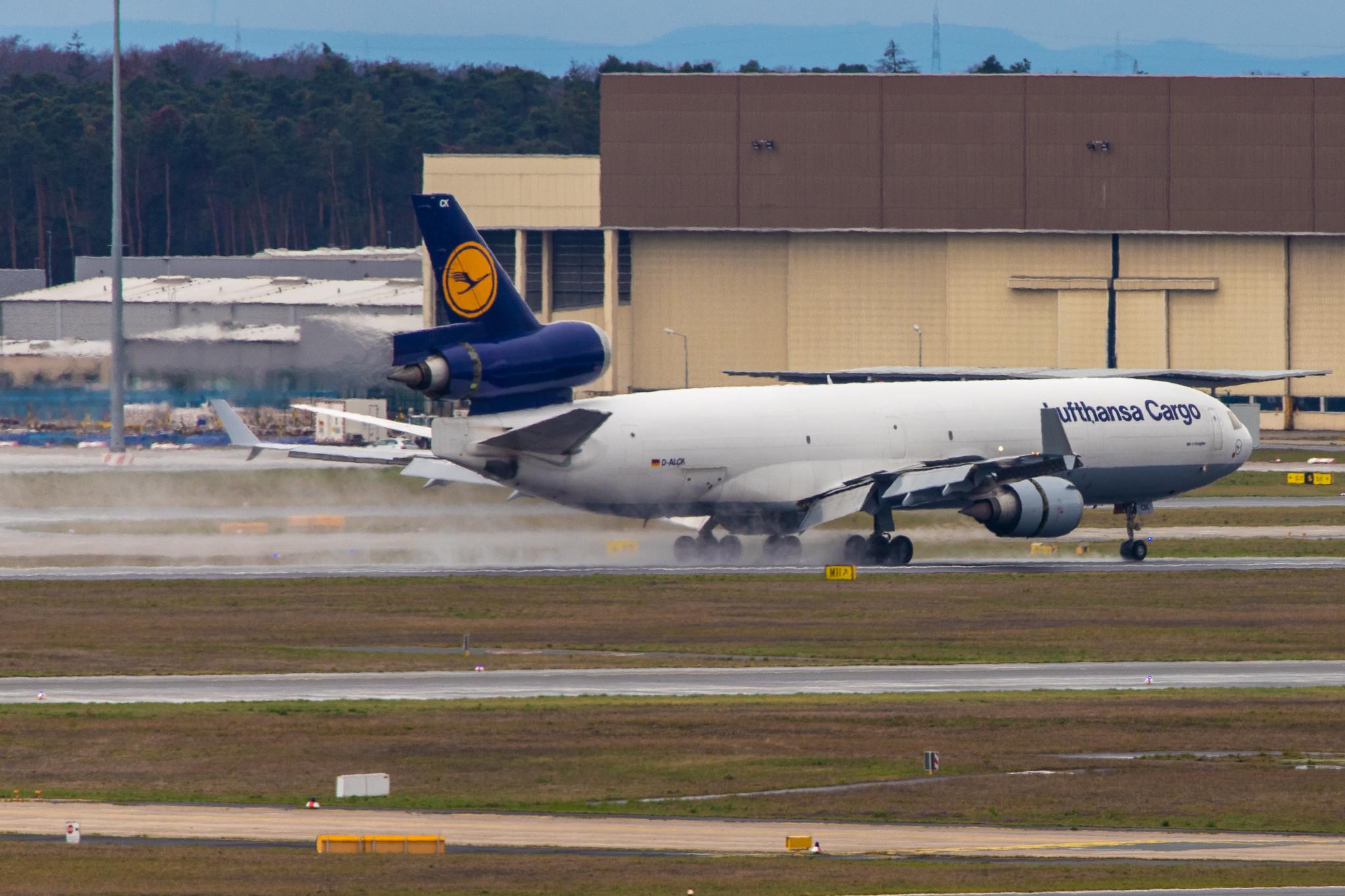 Frankfurt Airport: Lufthansa Cargo (/ GEC) |  McDonnell Douglas MD-11F MD11 | D-ALCK | MSN 48803