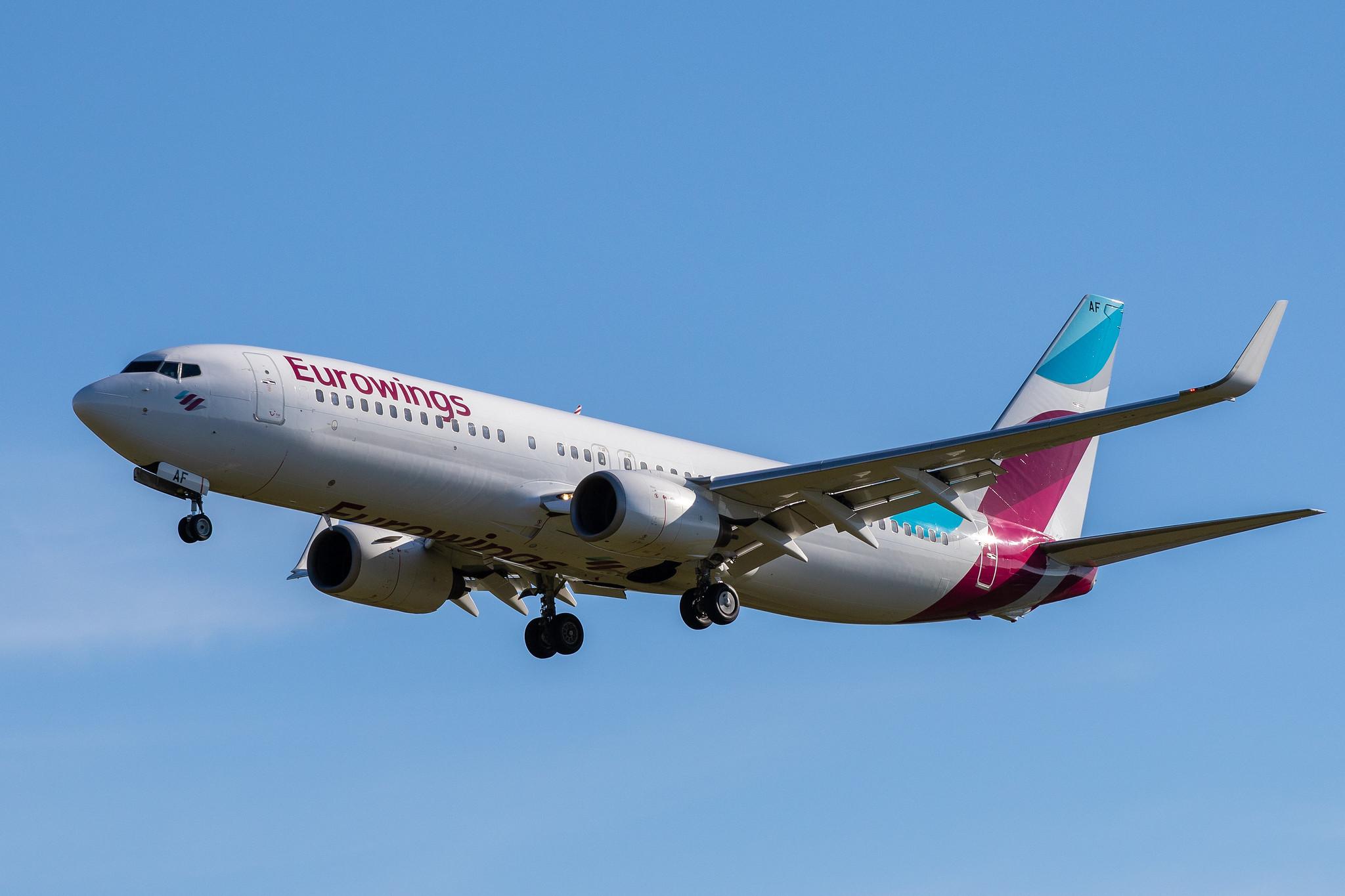 Hamburg Airport: Eurowings (EW / EWG) | Operator: TUI fly |  Boeing 737-86J B738 | D-ABAF | MSN 30878