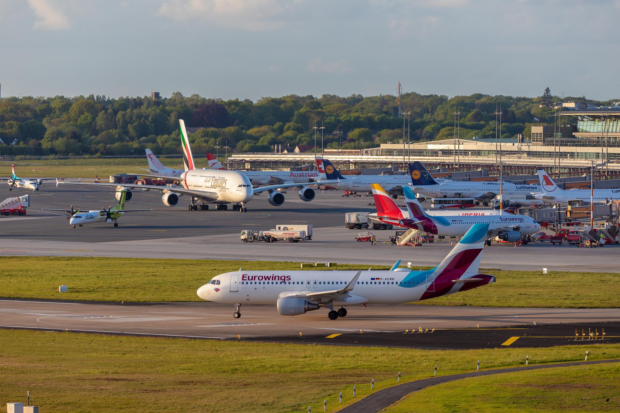 Hamburg Airport: Eurowings (EW / EWG) |  Airbus A320-214 A320 | D-AEWN | MSN 7393