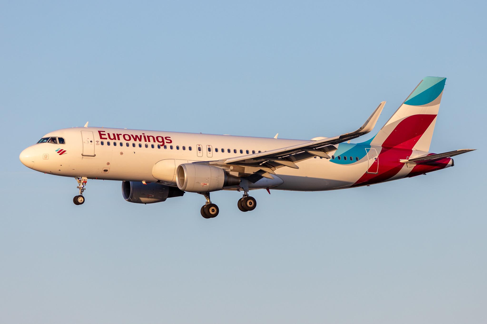 Hamburg Airport: Eurowings (EW / EWG) |  Airbus A320-214 A320 | D-AEWO | MSN 7394