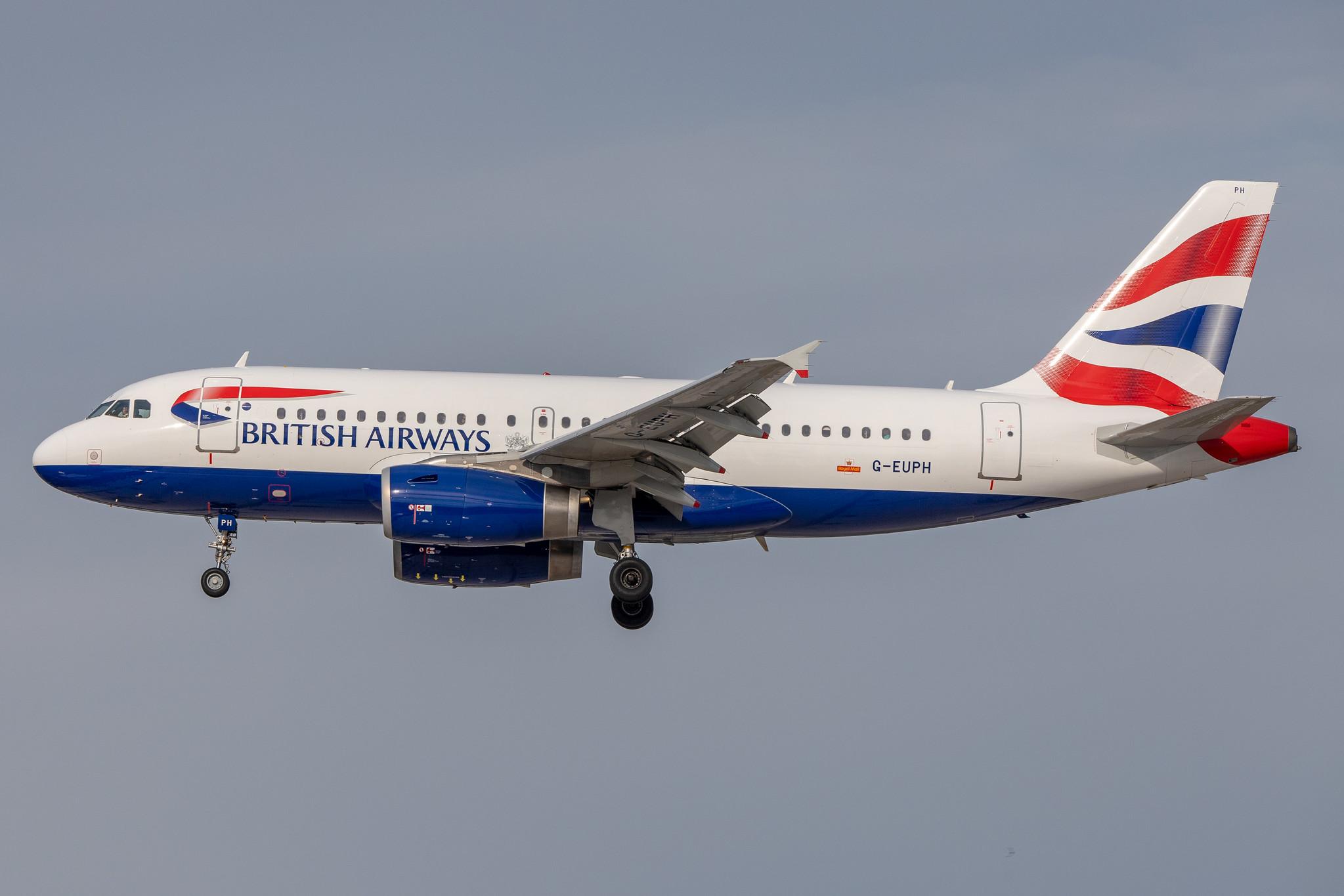 Hamburg Airport: British Airways (BA / BAW) |  Airbus A319-131 A319 | G-EUPH | MSN 1225