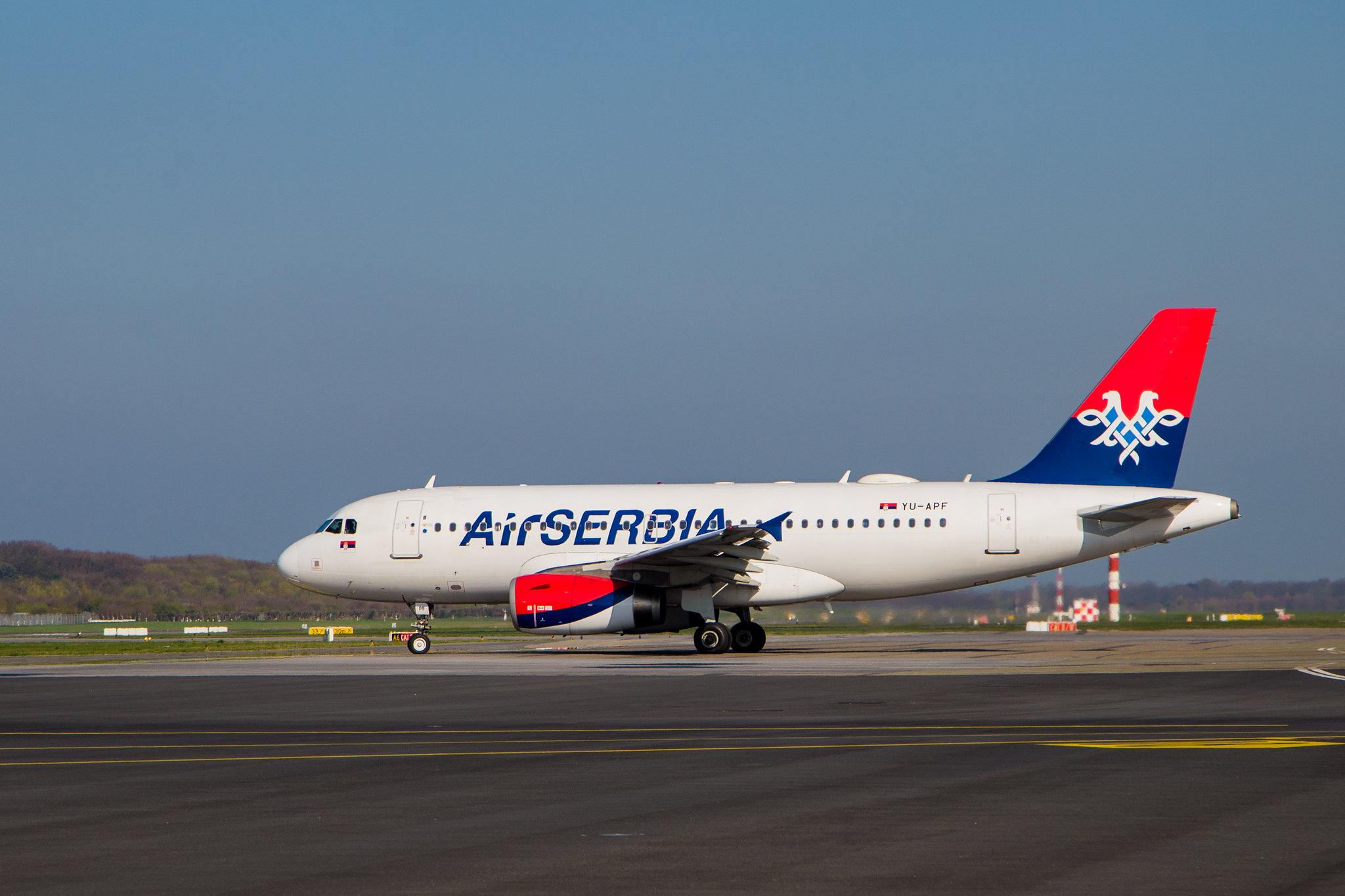 Hamburg Airport: AirSERBIA (JU / ASL) |  Airbus A319-132 A319 | YU-APF | MSN 3317