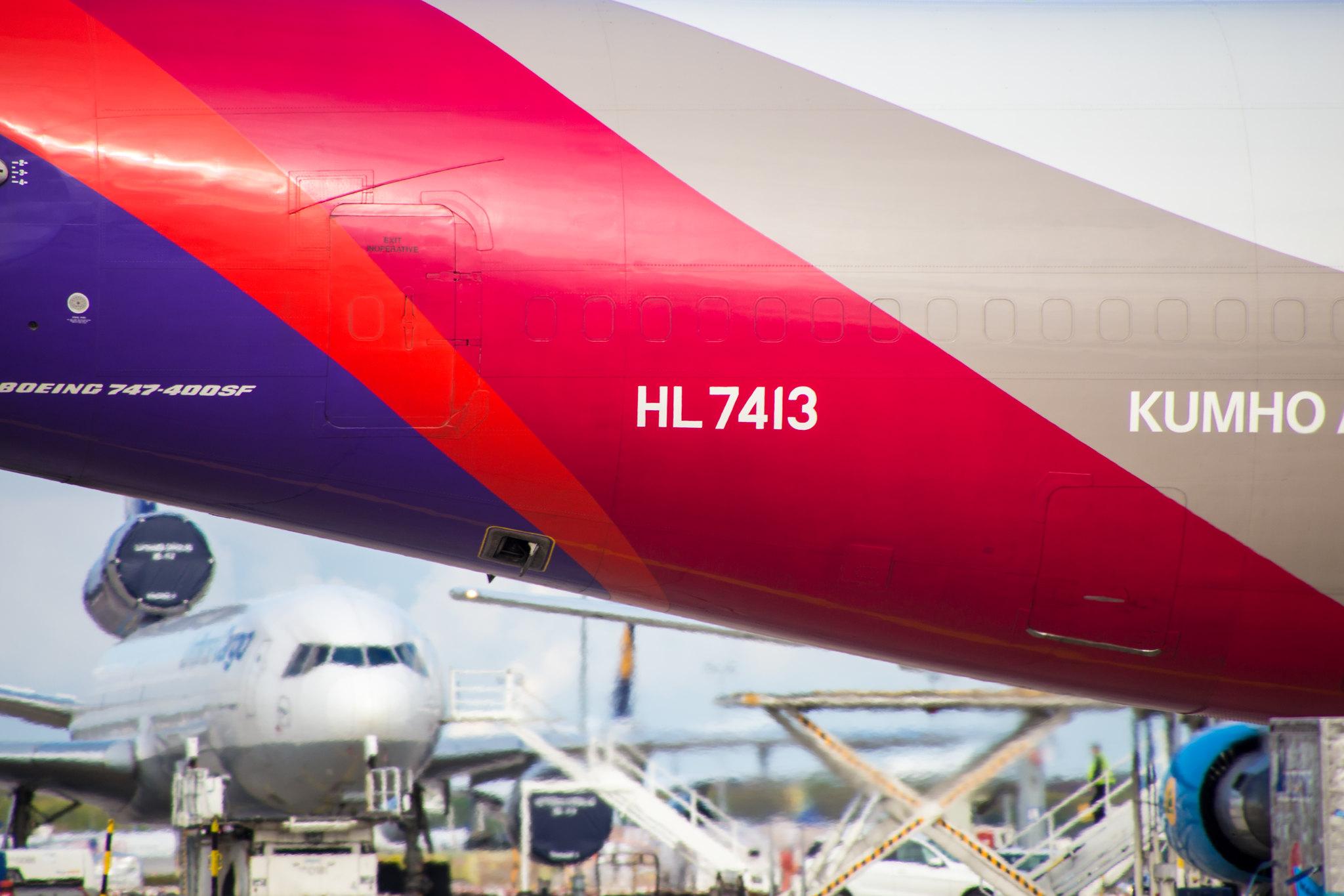 Frankfurt Airport: Asiana Cargo (OZ / AAR) | Operator: Asiana Airlines |  Boeing 747-48E(BDSF) B744 | HL7413 | MSN 25405