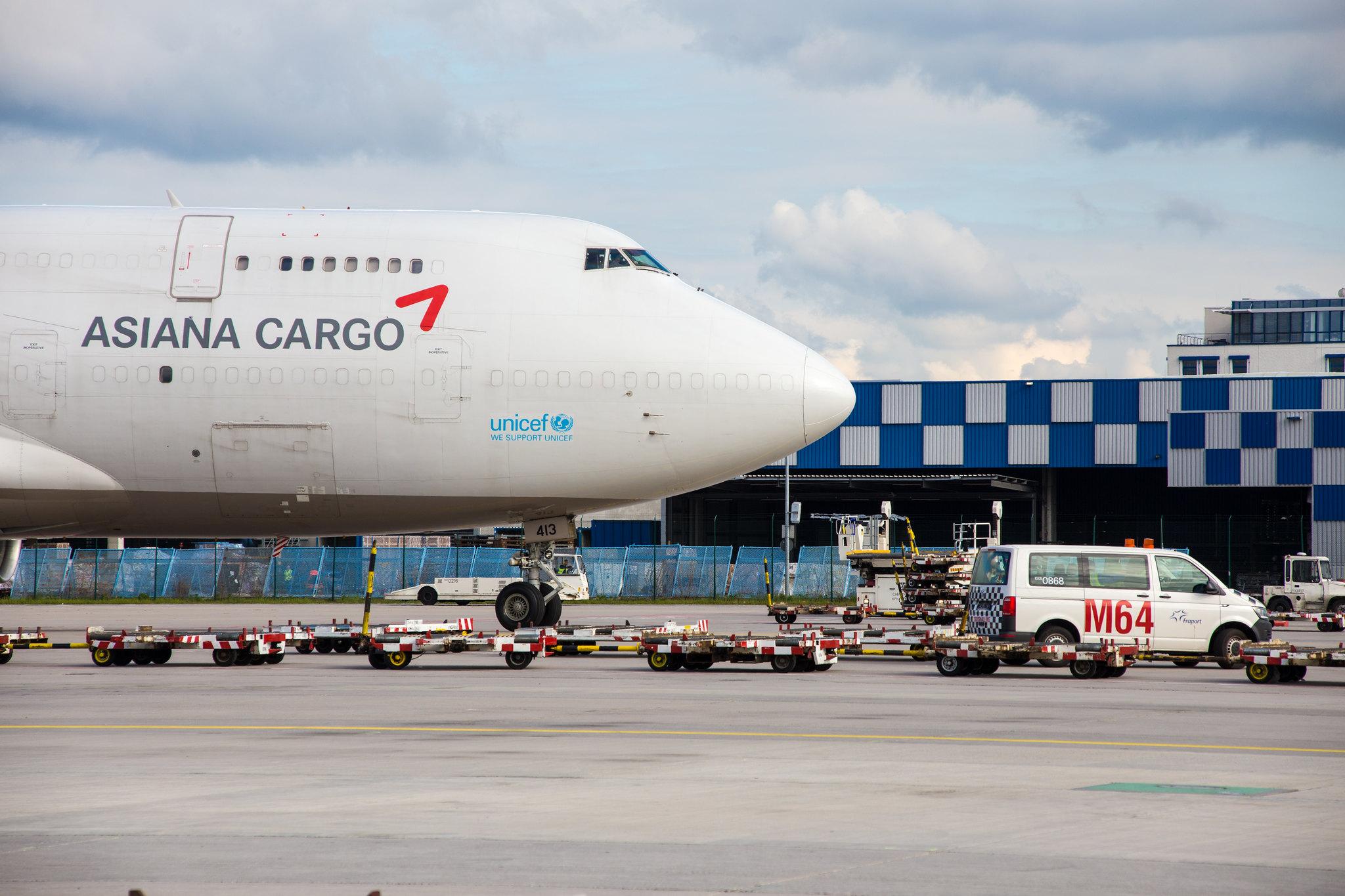 Frankfurt Airport: Asiana Cargo (OZ / AAR) | Operator: Asiana Airlines |  Boeing 747-48E(BDSF) B744 | HL7413 | MSN 25405