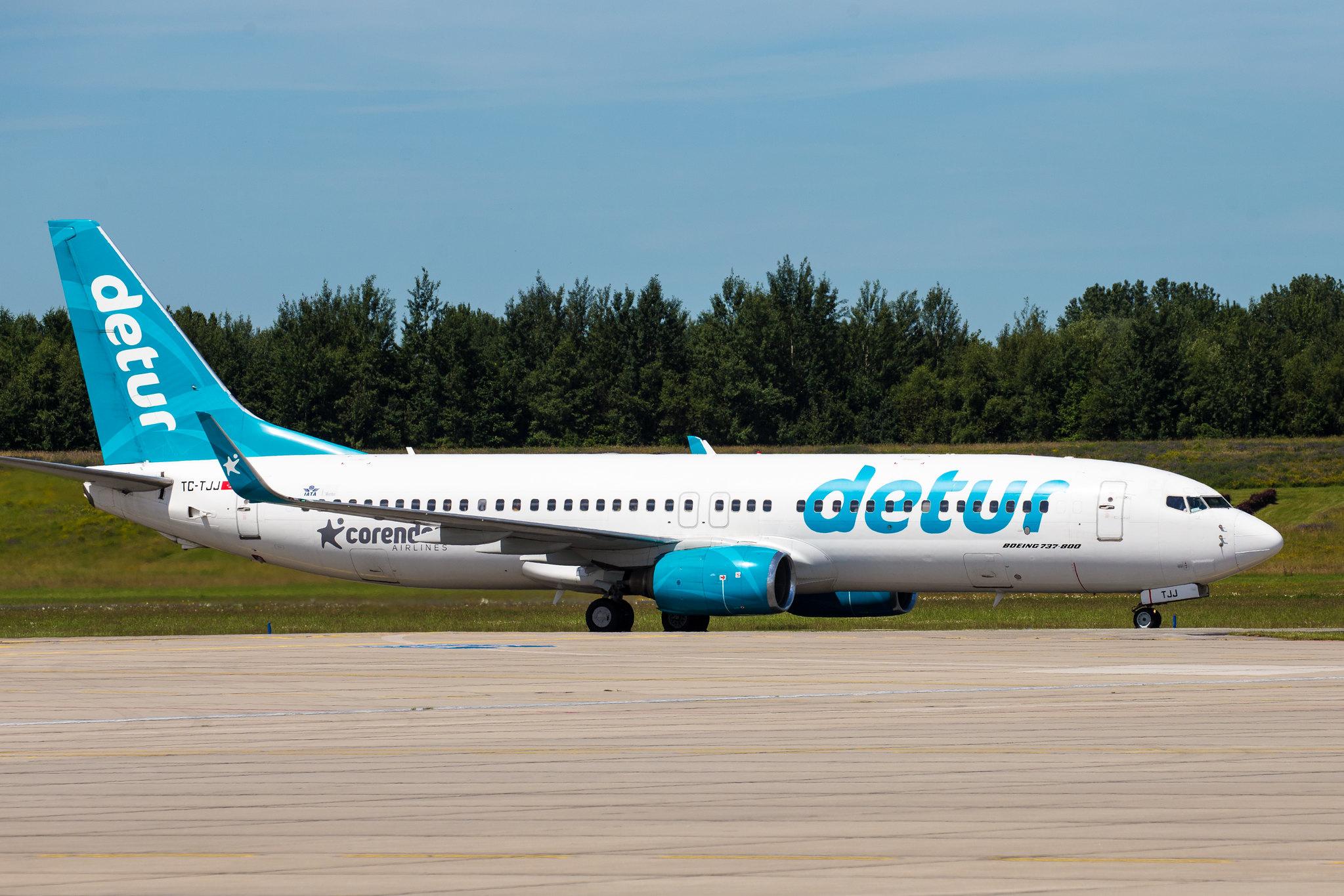G20 Germany: Corendon Airlines (XC / CAI) |  Livery: Detur Livery |  Boeing 737-8S3 B738 | TC-TJJ | MSN 29247