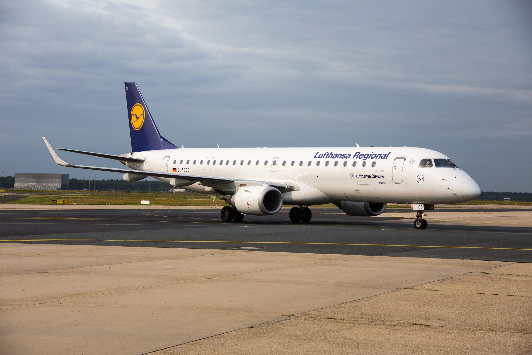 Frankfurt Airport: Lufthansa (LH / DLH) | Operator: Lufthansa CityLine |  Embraer E190LR E190 | D-AECB | MSN 19000332