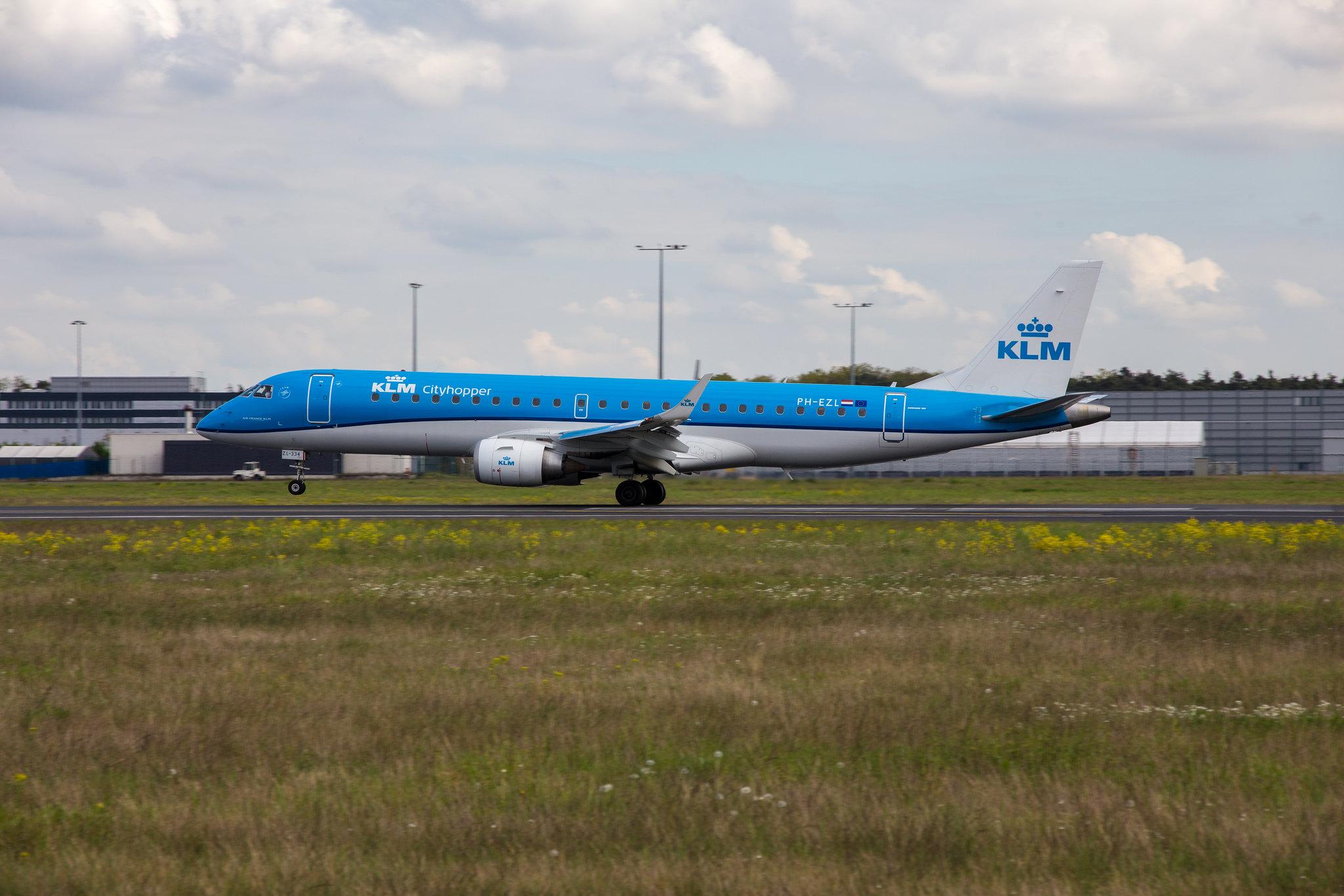 Frankfurt Airport: KLM (KL / KLM) | Operator: KLM Cityhopper |  Embraer E190STD E190 | PH-EZL | MSN 19000334