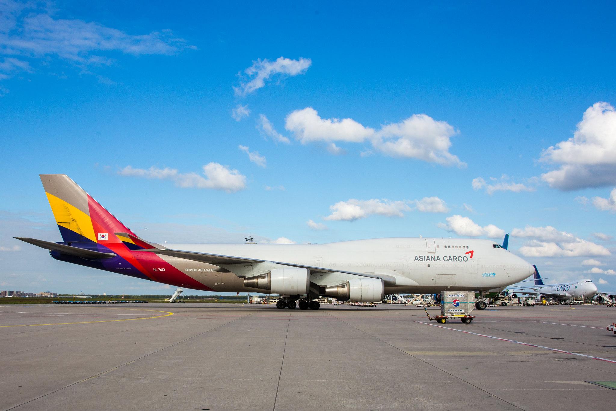 Frankfurt Airport: Asiana Cargo (OZ / AAR) | Operator: Asiana Airlines |  Boeing 747-48E(BDSF) B744 | HL7413 | MSN 25405