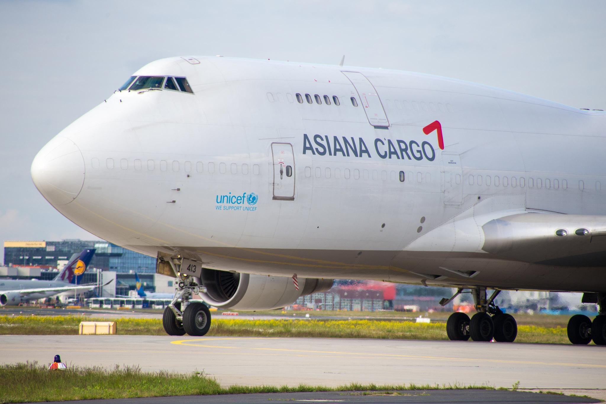 Frankfurt Airport: Asiana Cargo (OZ / AAR) | Operator: Asiana Airlines |  Boeing 747-48E(BDSF) B744 | HL7413 | MSN 25405