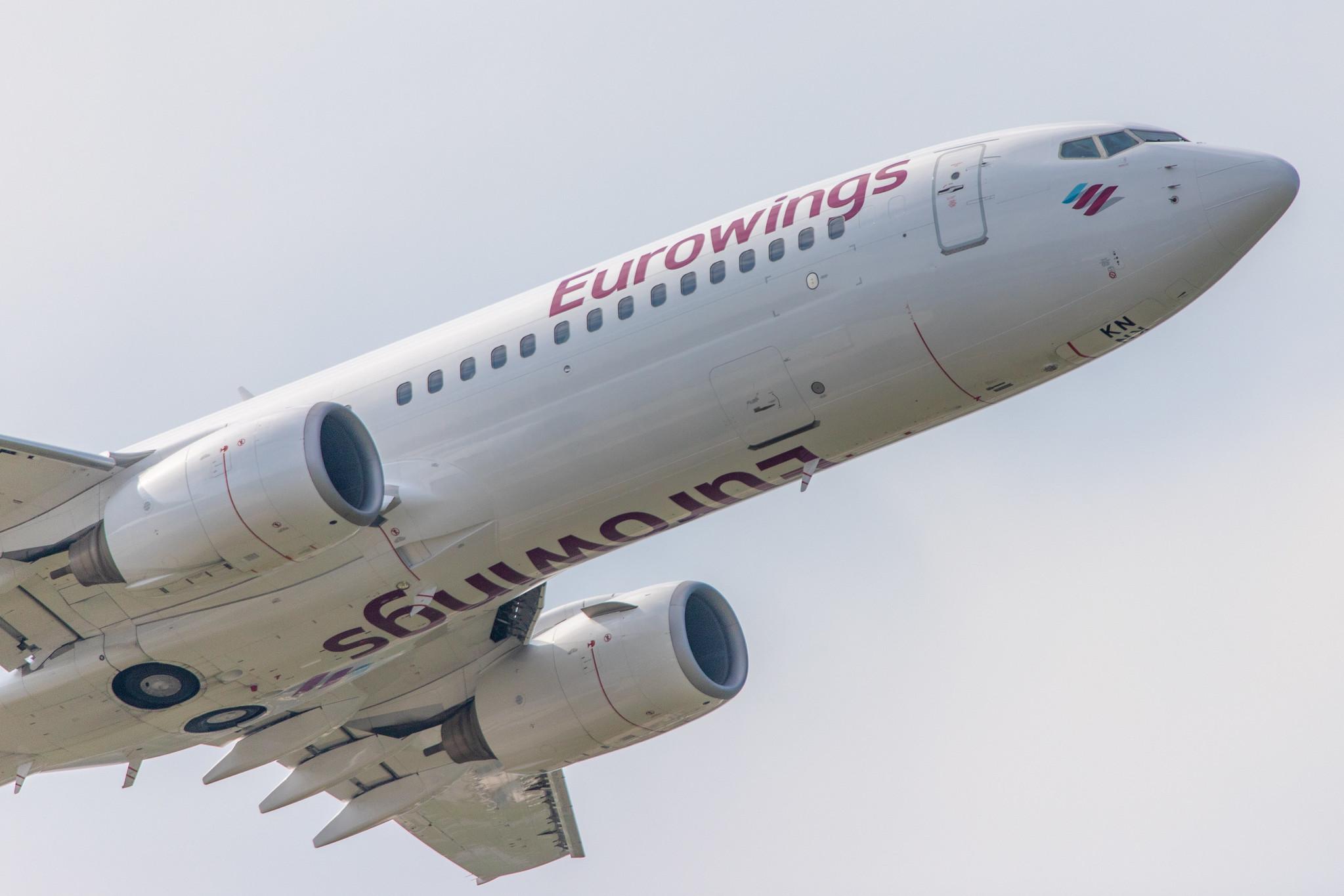 Hamburg Airport: Eurowings (EW / EWG) | Operator: TUI fly |  Boeing 737-86J B738 | D-ABKN | MSN 37756