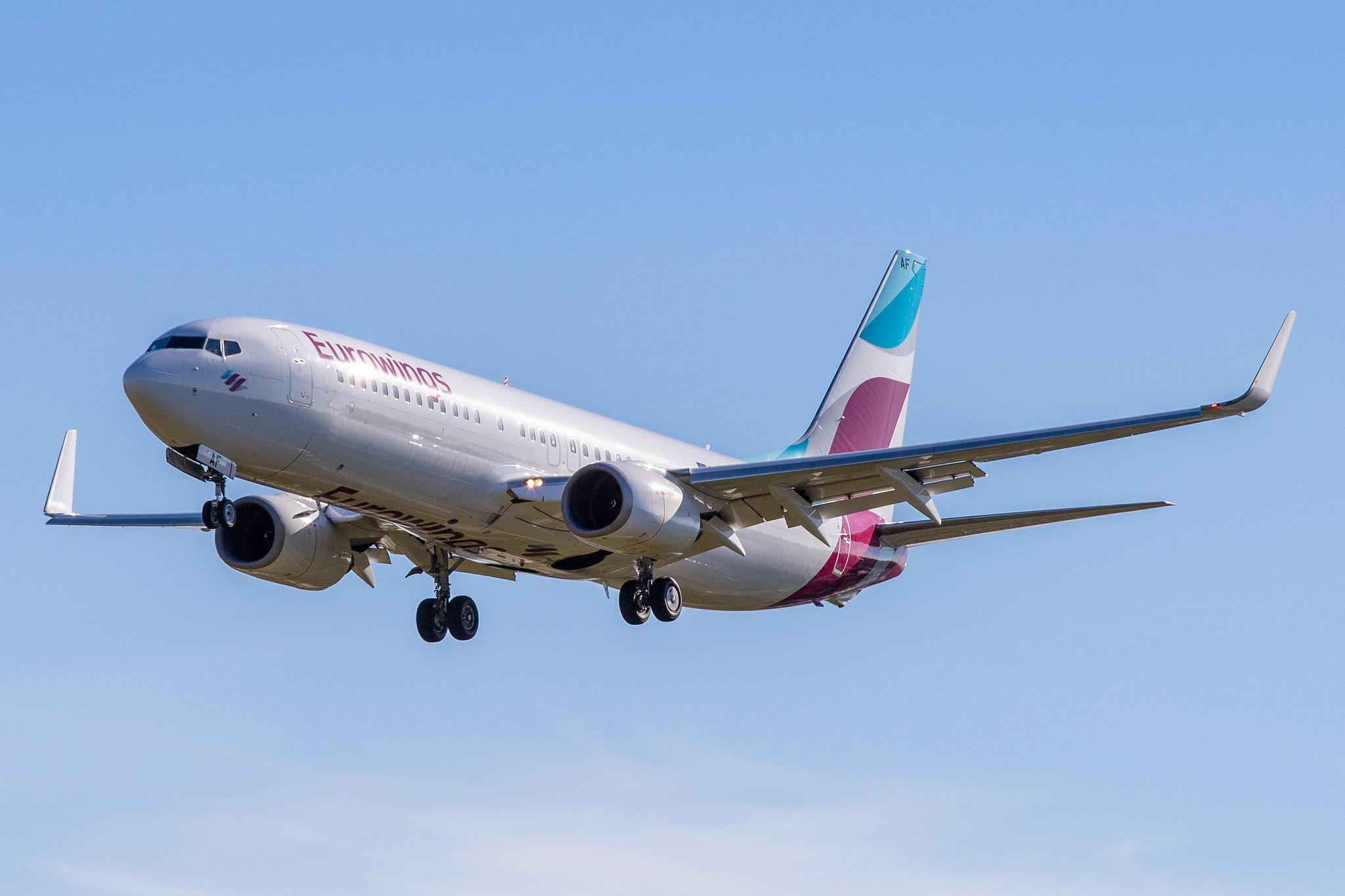 Hamburg Airport: Eurowings (EW / EWG) | Operator: TUI fly |  Boeing 737-86J B738 | D-ABAF | MSN 30878