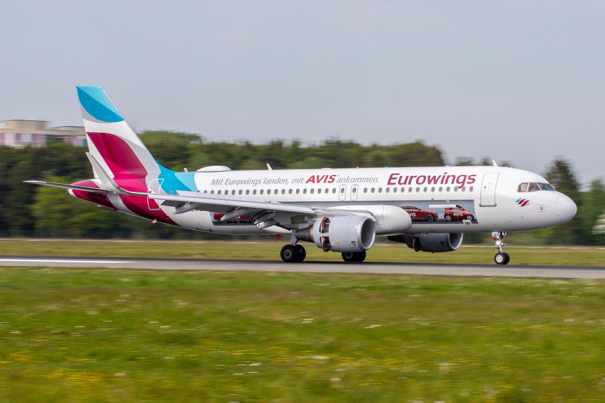 Hamburg Airport: Eurowings (EW / EWG) | Livery: AVIS Livery | Airbus A320-214 A320 | D-AEWS | MSN 7439