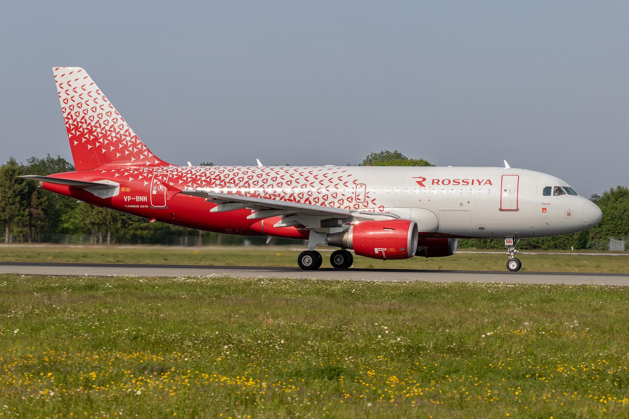 Hamburg Airport: Rossiya (FV / SDM) |  Airbus A319-111 A319 | VP-BNN | MSN 1841