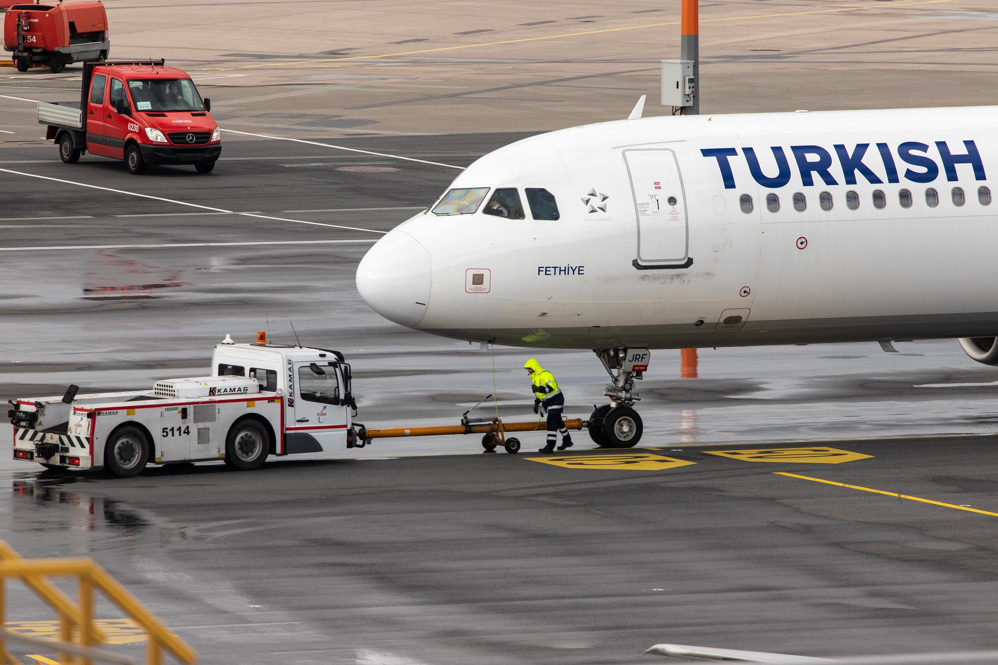 Hamburg Airport: Turkish Airlines (TK / THY) |  Airbus A321-231 A321 | TC-JRF | MSN 3207