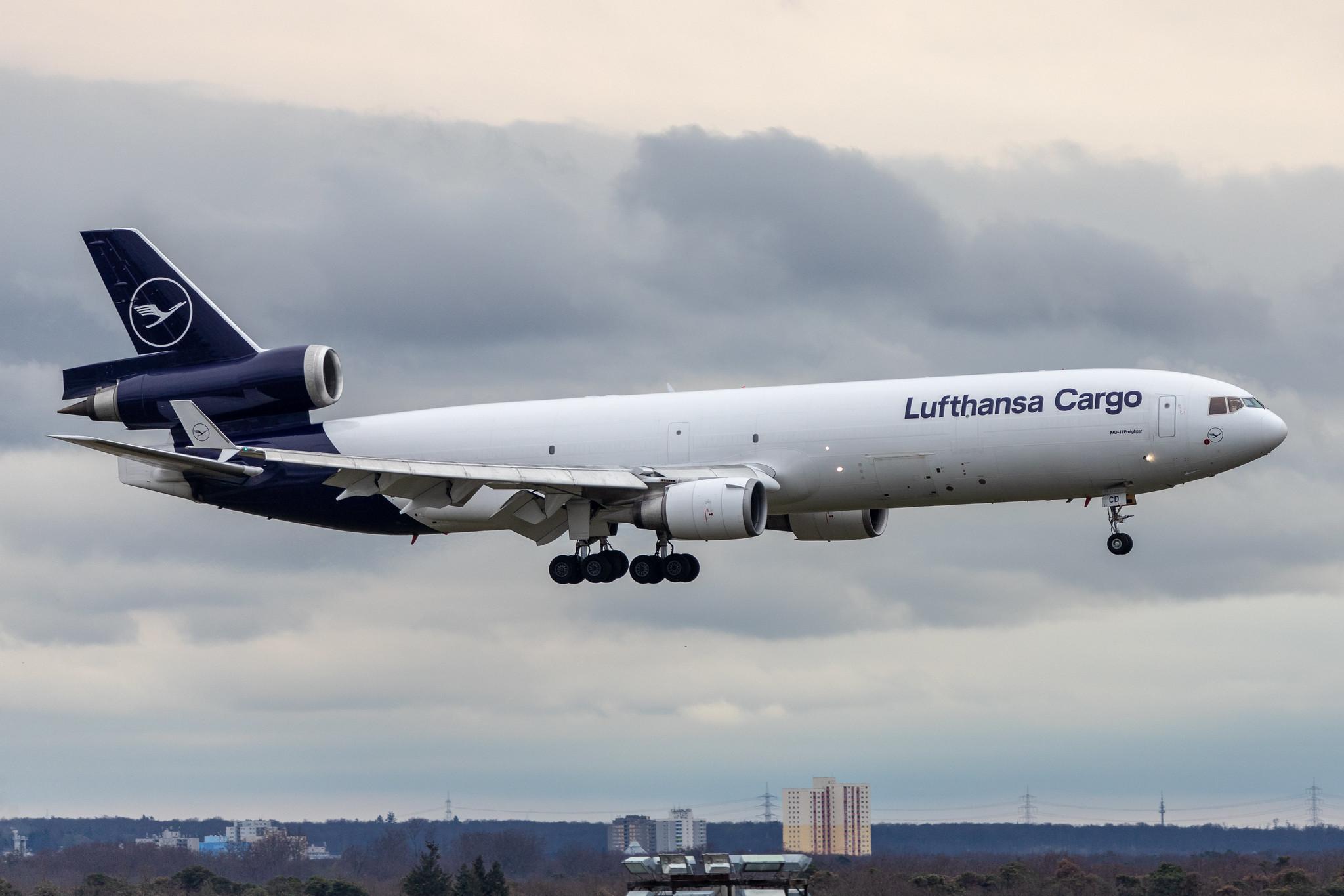 Frankfurt Airport: Lufthansa Cargo (/ GEC) |  McDonnell Douglas MD-11F MD11 | D-ALCD | MSN 48784