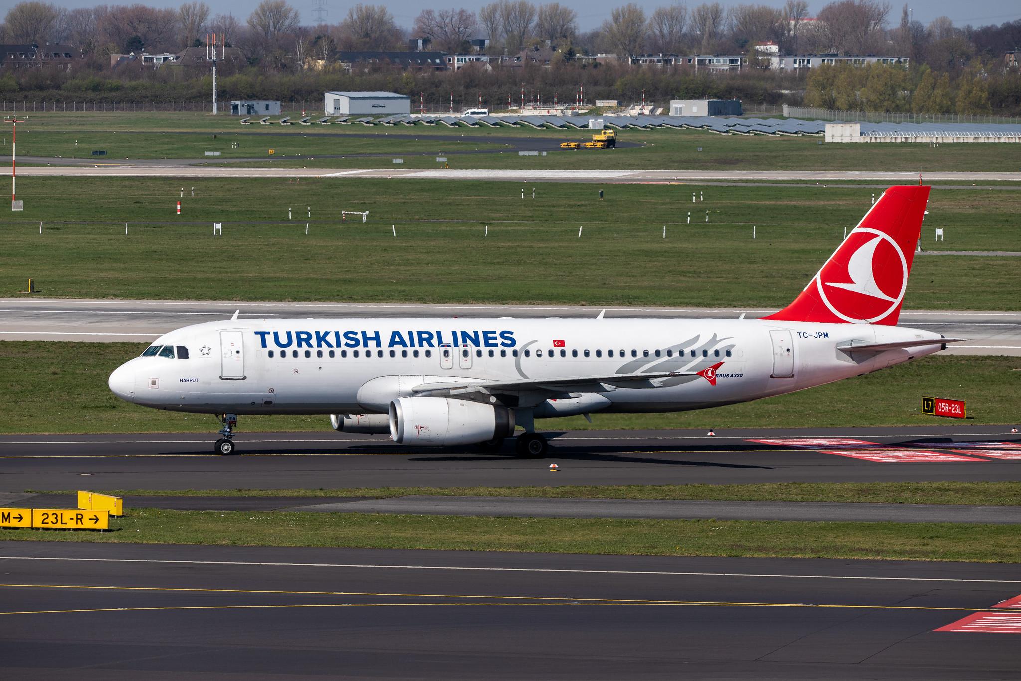 Düsseldorf Airport: Turkish Airlines (TK / THY) |  Airbus A320-232 A320 | TC-JPM | MSN 3341