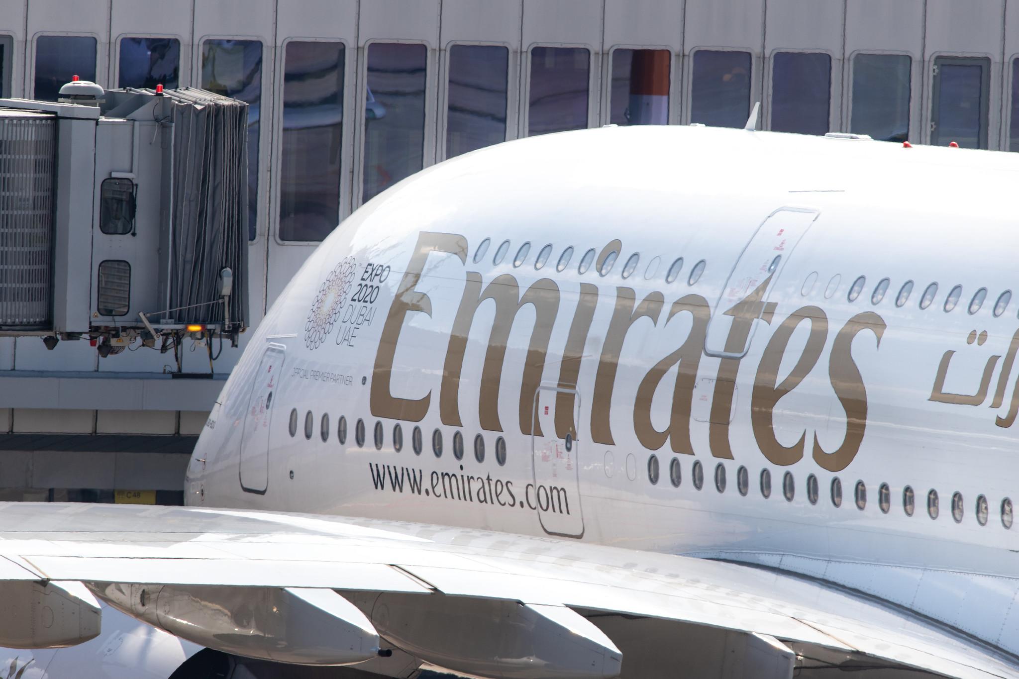 Düsseldorf Airport: Emirates (EK / UAE) |  Airbus A380-861 A388 | A6-EOO | MSN 190