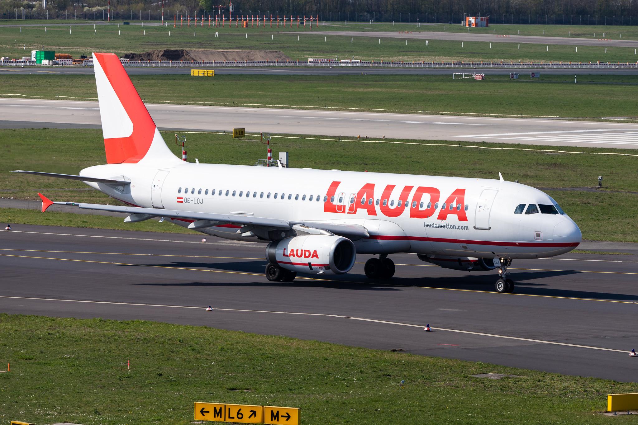 Düsseldorf Airport: Laudamotion (OE / LDM) |  Airbus A320-232 A320 | OE-LOJ | MSN 2288