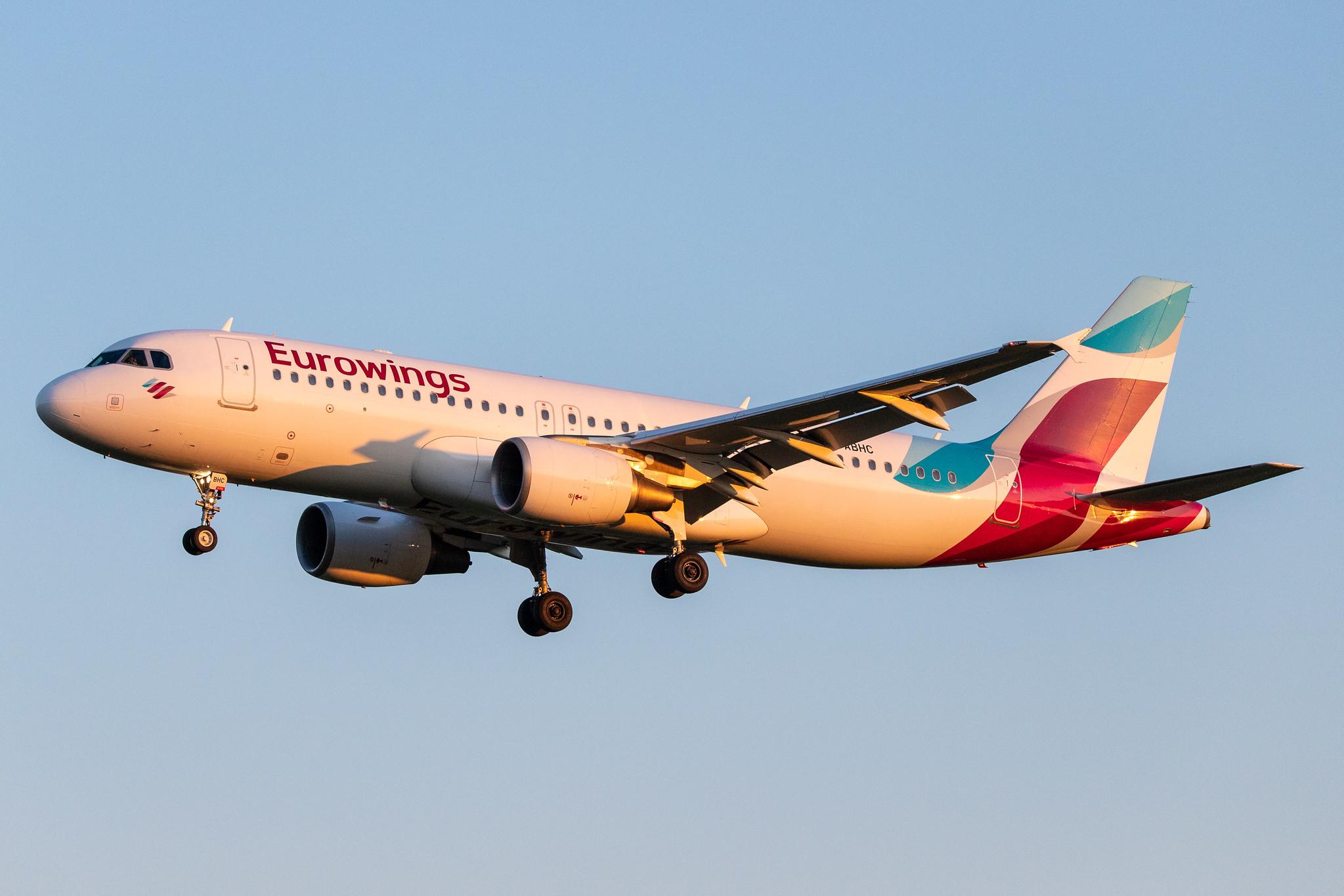 Hamburg Airport: Eurowings (EW / EWG) |  Airbus A320-214 A320 | D-ABHC | MSN 3594