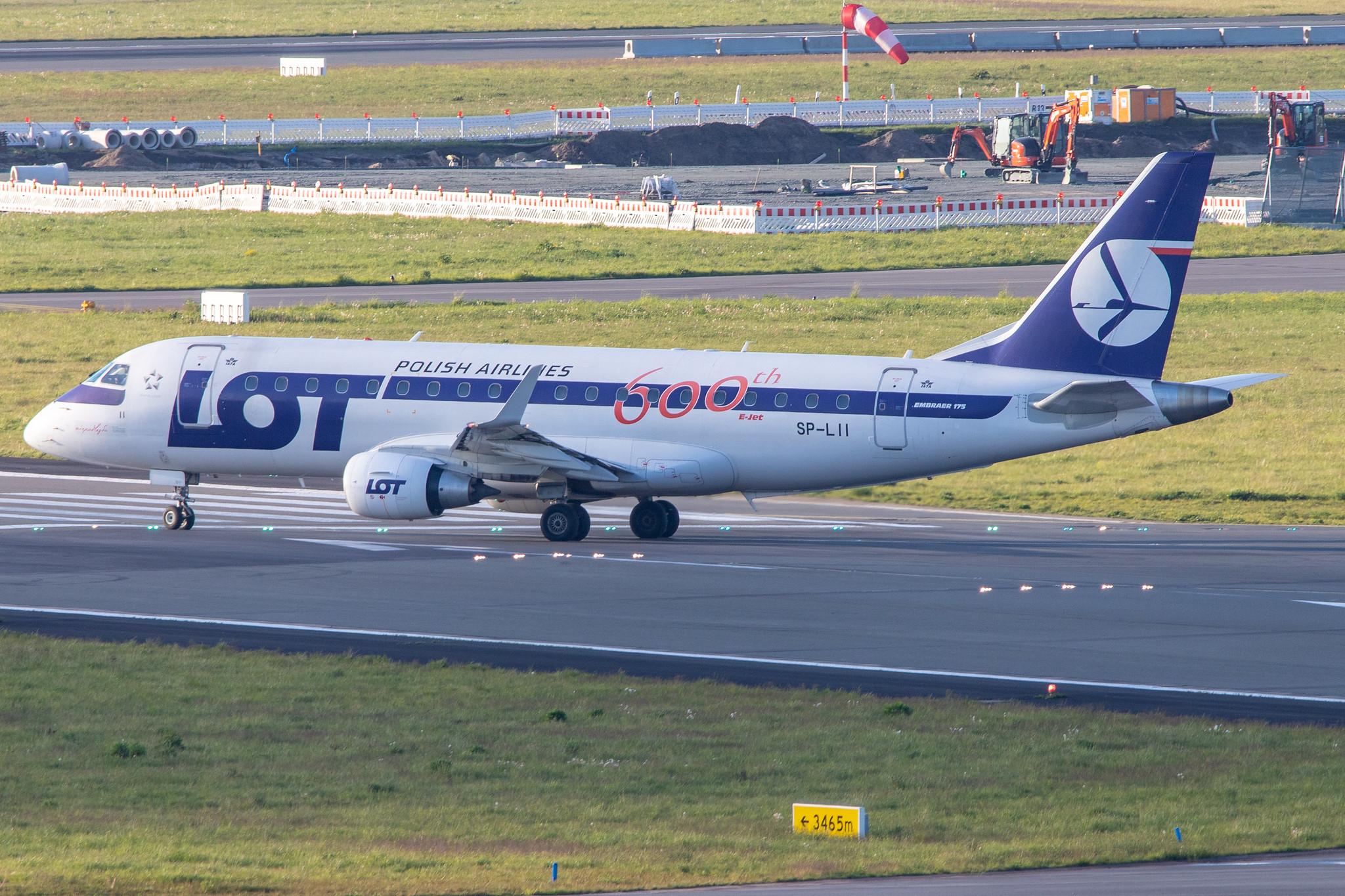 Hamburg Airport: LOT (LO / LOT) | Livery: 600th E-jet Livery | Embraer E175LR E75S | SP-LII | MSN 17000290