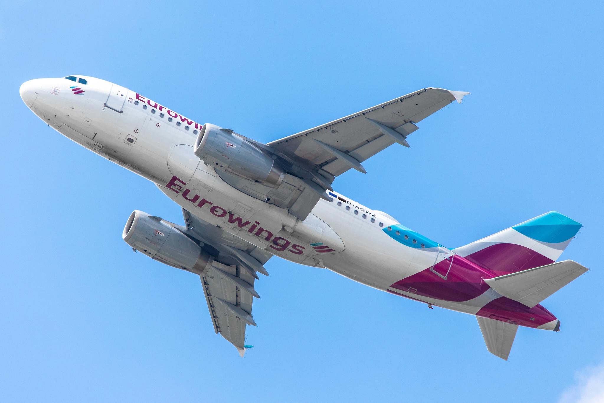 Hamburg Airport: Eurowings (EW / EWG) |  Airbus A319-132 A319 | D-AGWZ | MSN 5978