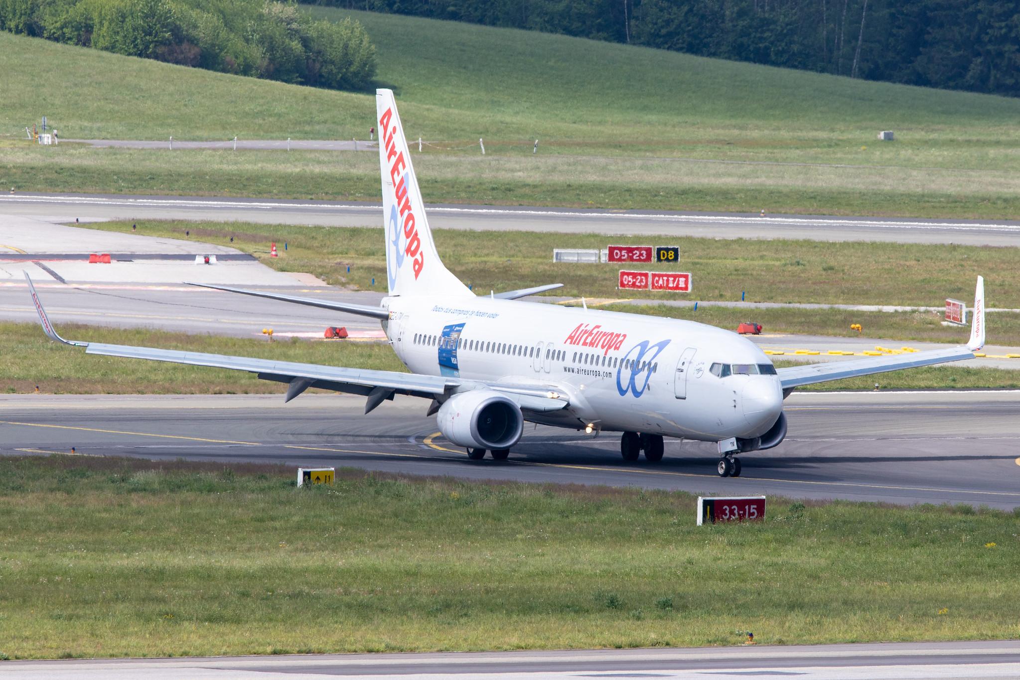 Hamburg Airport: Air Europa (UX / AEA) |  Boeing 737-85P B738 | EC-LTM | MSN 36591