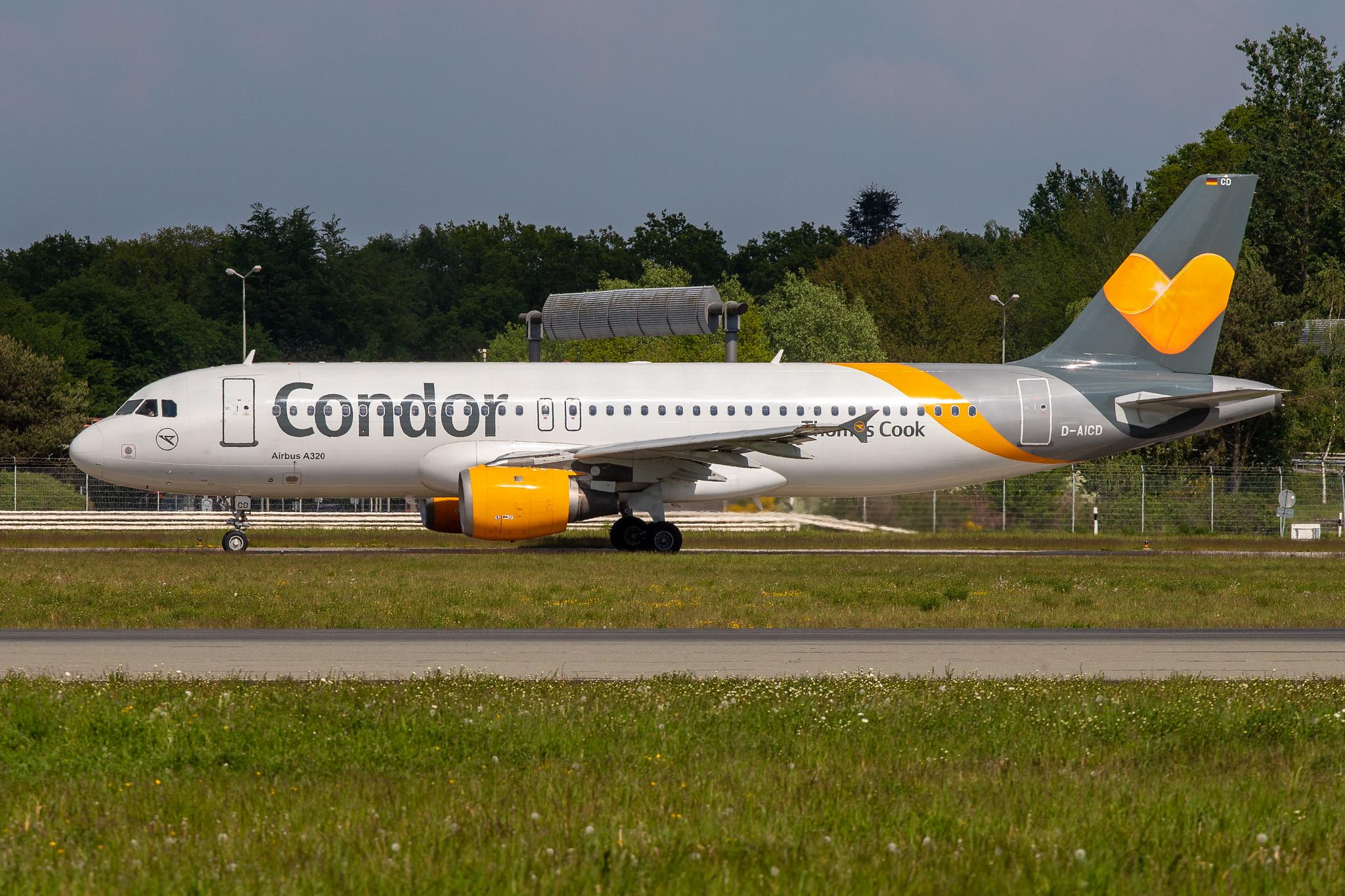 Hamburg Airport: Condor (DE / CFG) |  Airbus A320-212 A320 | D-AICD | MSN 0884