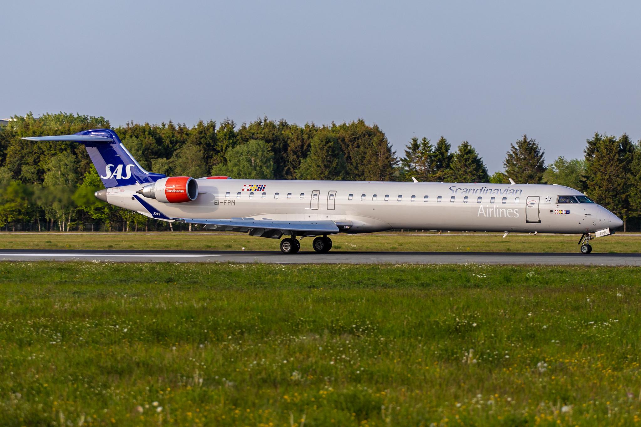 Hamburg Airport: SAS (SK / SAS) | Operator: Cityjet |  Mitsubishi CRJ-900LR CRJ9 | EI-FPM | MSN 15429