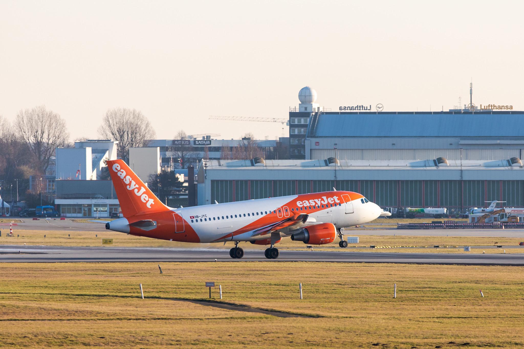 Hamburg Airport: easyJet (U2 / EZY) | Operator: easyJet Switzerland |  Airbus A319-111 A319 | HB-JYC | MSN 4785