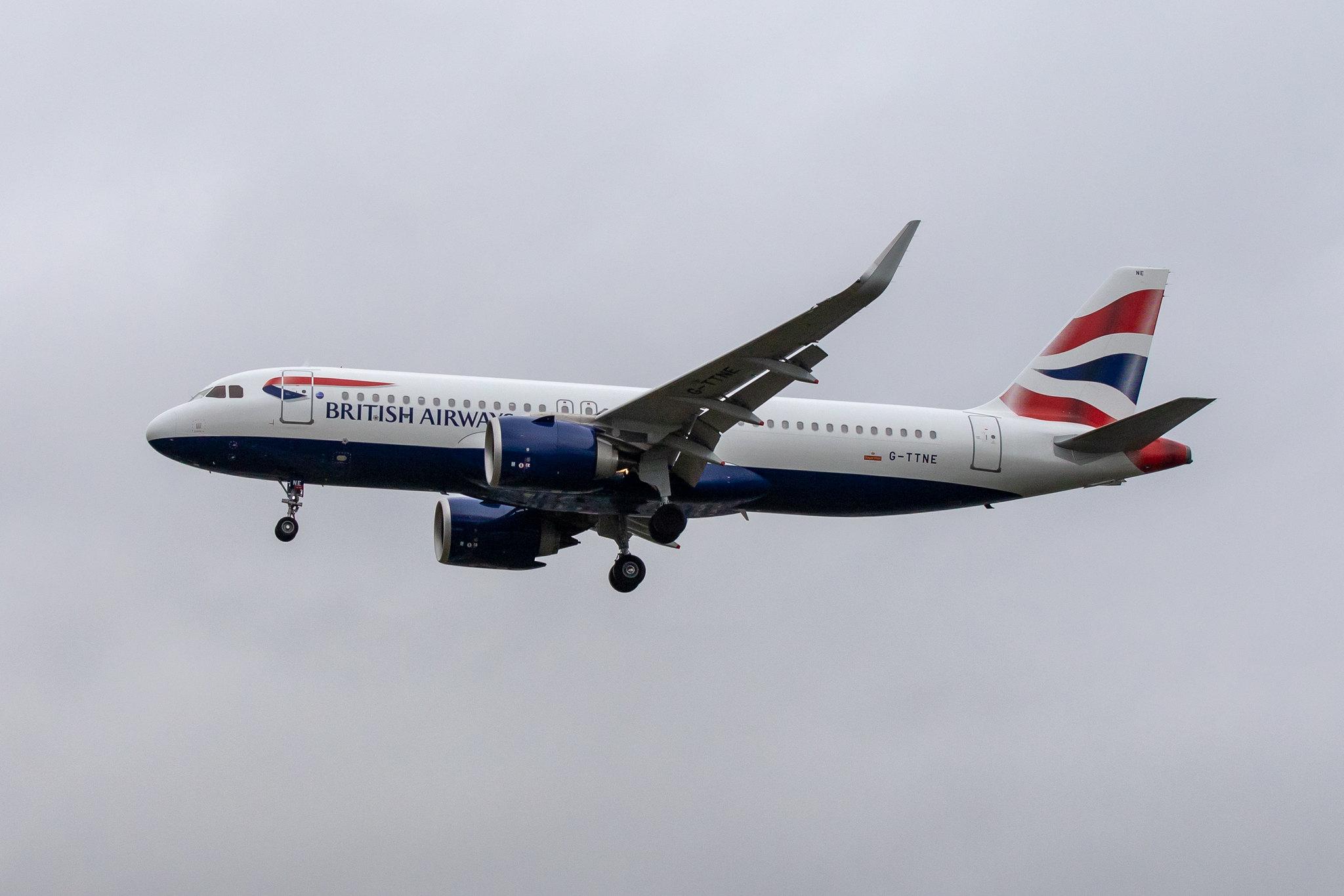 London Heathrow Airport: British Airways (BA / BAW) |  Airbus A320-251N A20N | G-TTNE | MSN 8365