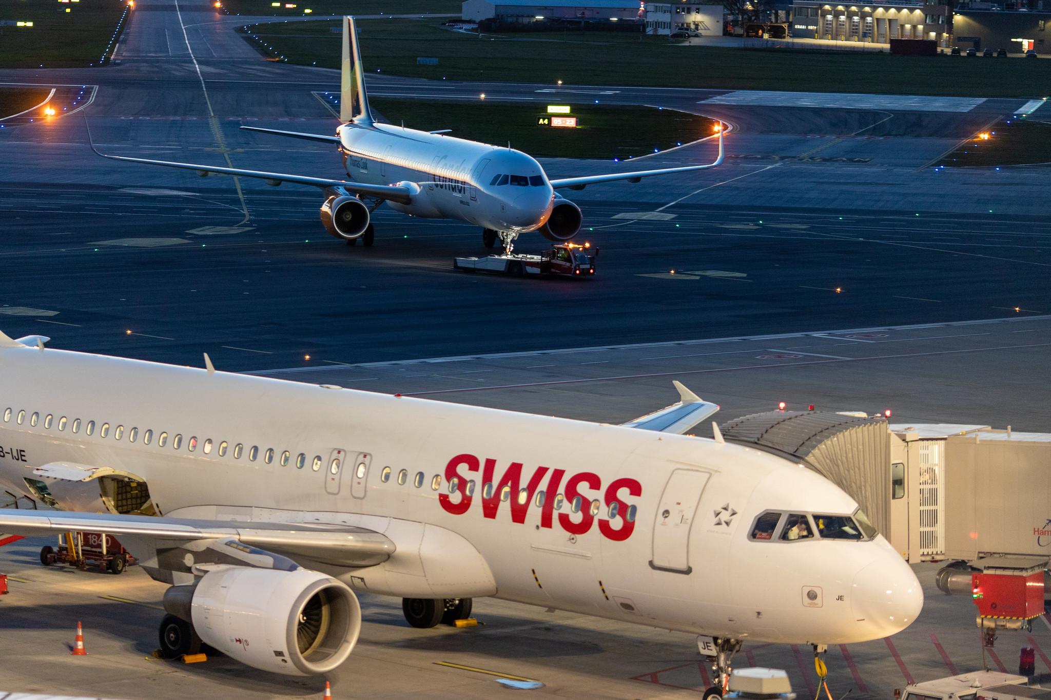 Hamburg Airport: Swiss (LX / SWR) |  Airbus A320-214 A320 | HB-IJE | MSN 0559