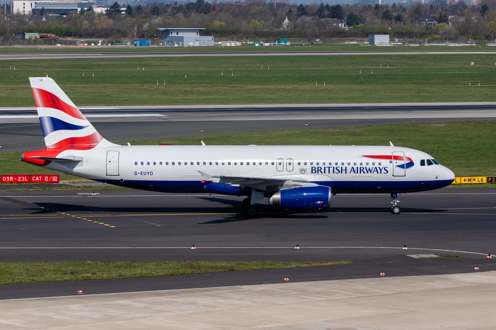 Düsseldorf Airport: British Airways (BA / BAW) |  Airbus A320-232 A320 | G-EUYD | MSN 3726