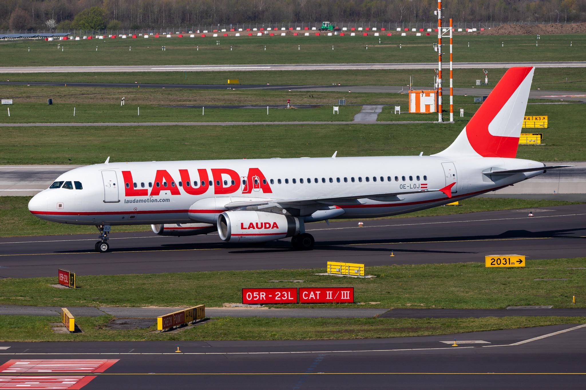 Düsseldorf Airport: Laudamotion (OE / LDM) |  Airbus A320-232 A320 | OE-LOJ | MSN 2288