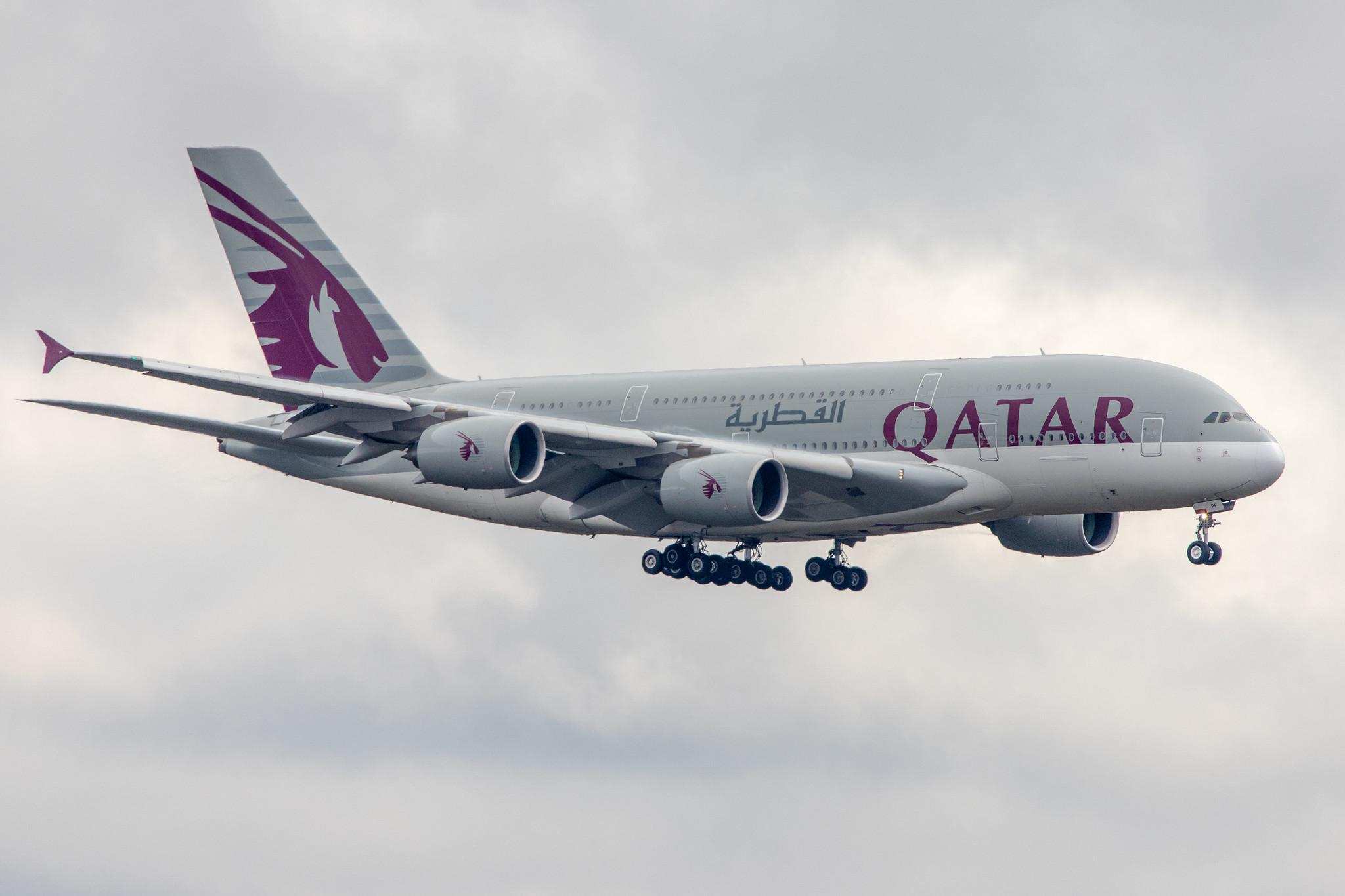 Frankfurt Airport: Qatar Airways (QR / QTR) |  Airbus A380-861 A388 | A7-APF | MSN 189